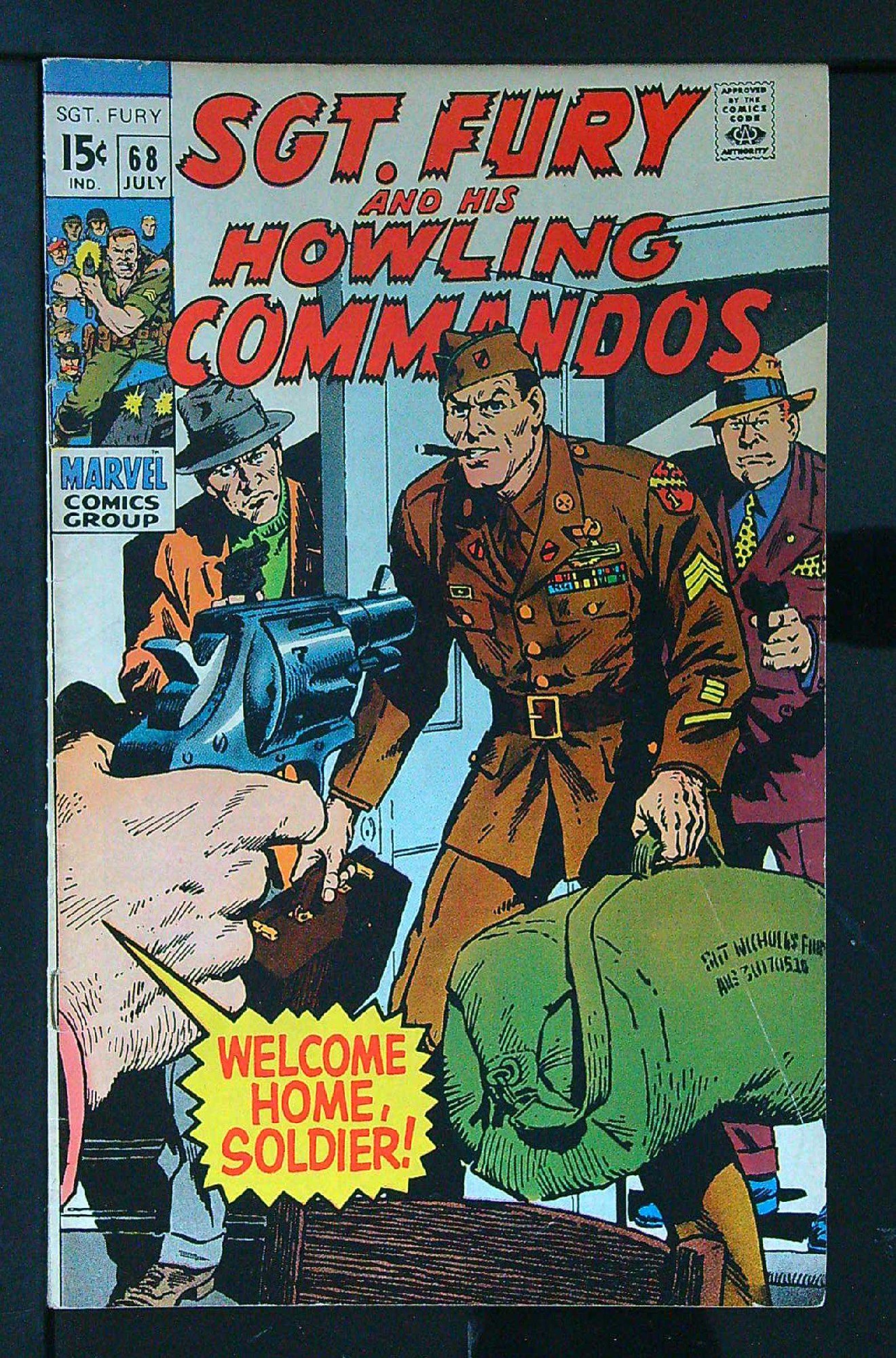 Cover of Sgt. Fury & His Howling Commandos #68. One of 250,000 Vintage American Comics on sale from Krypton!