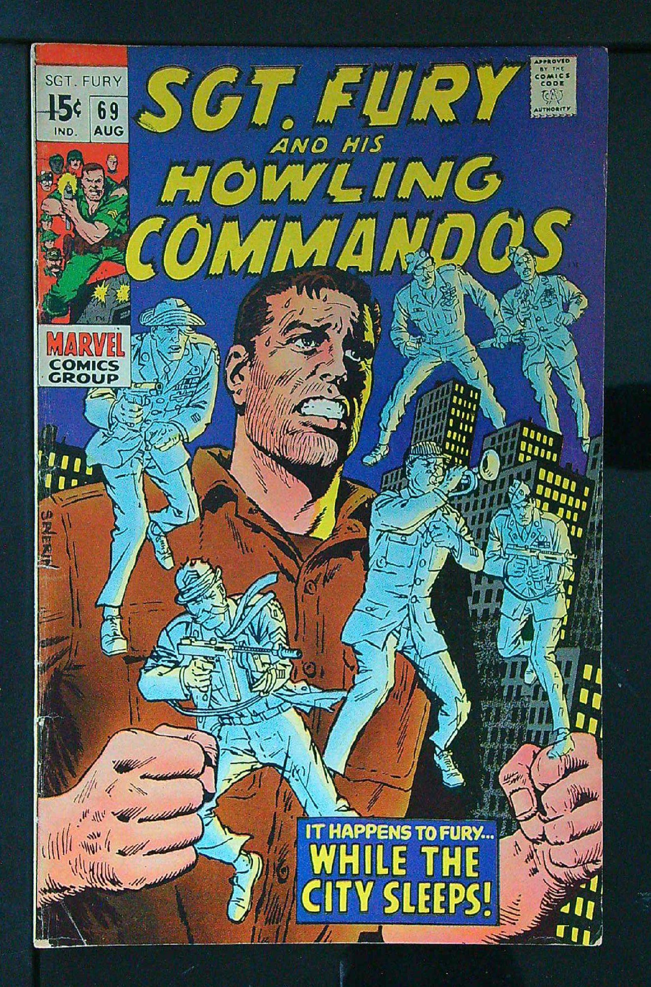 Cover of Sgt. Fury & His Howling Commandos #69. One of 250,000 Vintage American Comics on sale from Krypton!