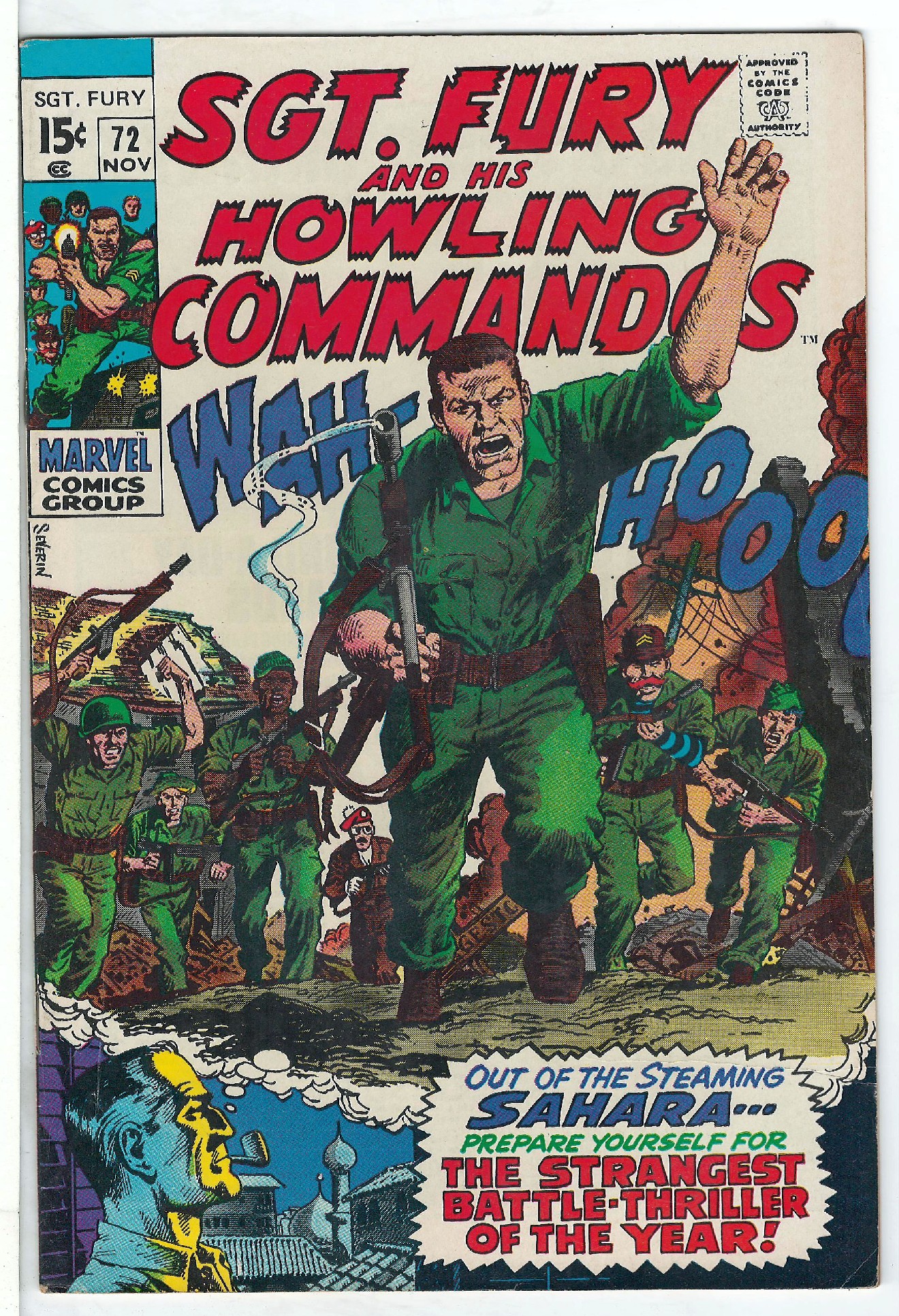 Cover of Sgt. Fury & His Howling Commandos #72. One of 250,000 Vintage American Comics on sale from Krypton!