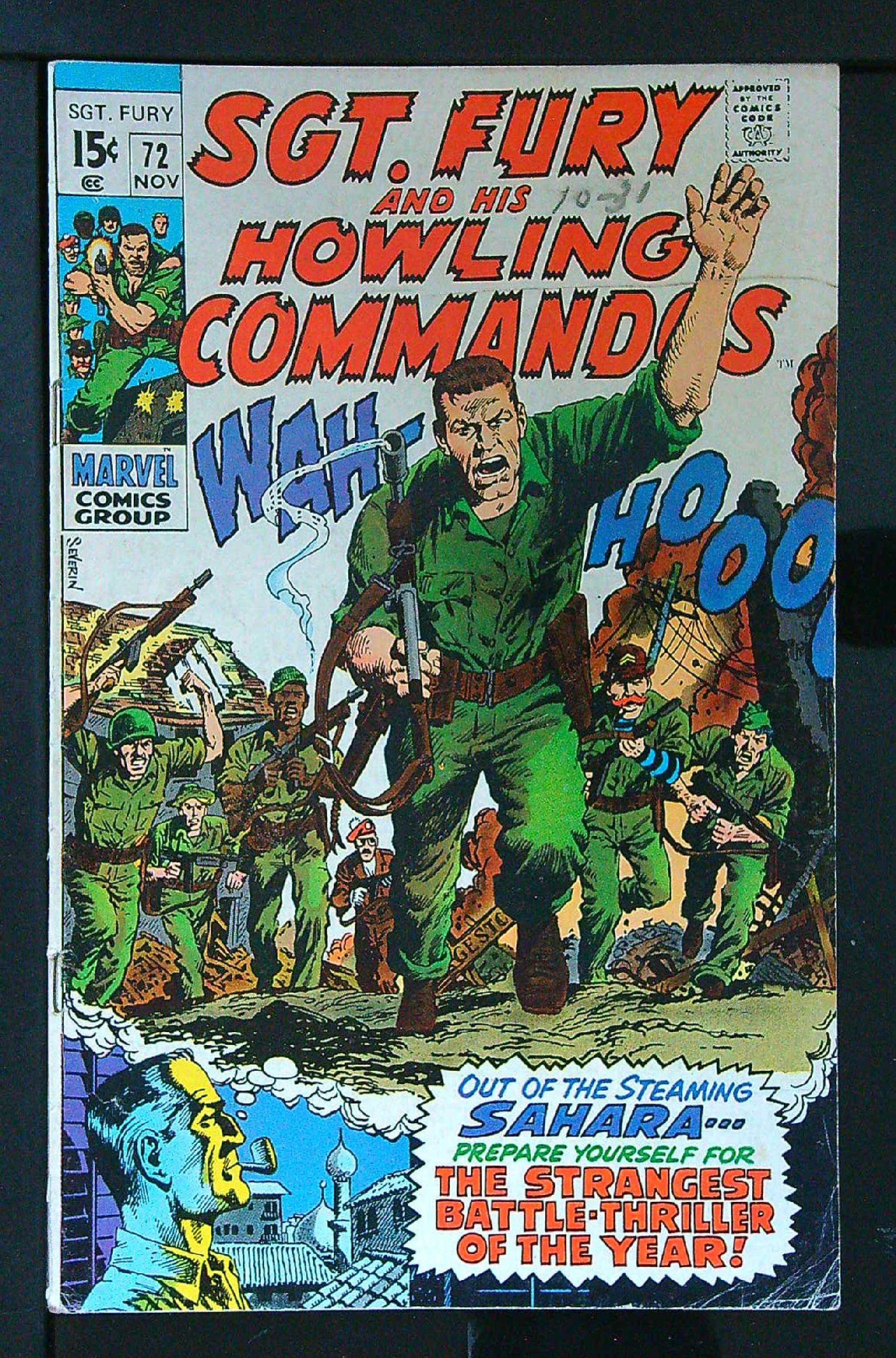 Cover of Sgt. Fury & His Howling Commandos #72. One of 250,000 Vintage American Comics on sale from Krypton!
