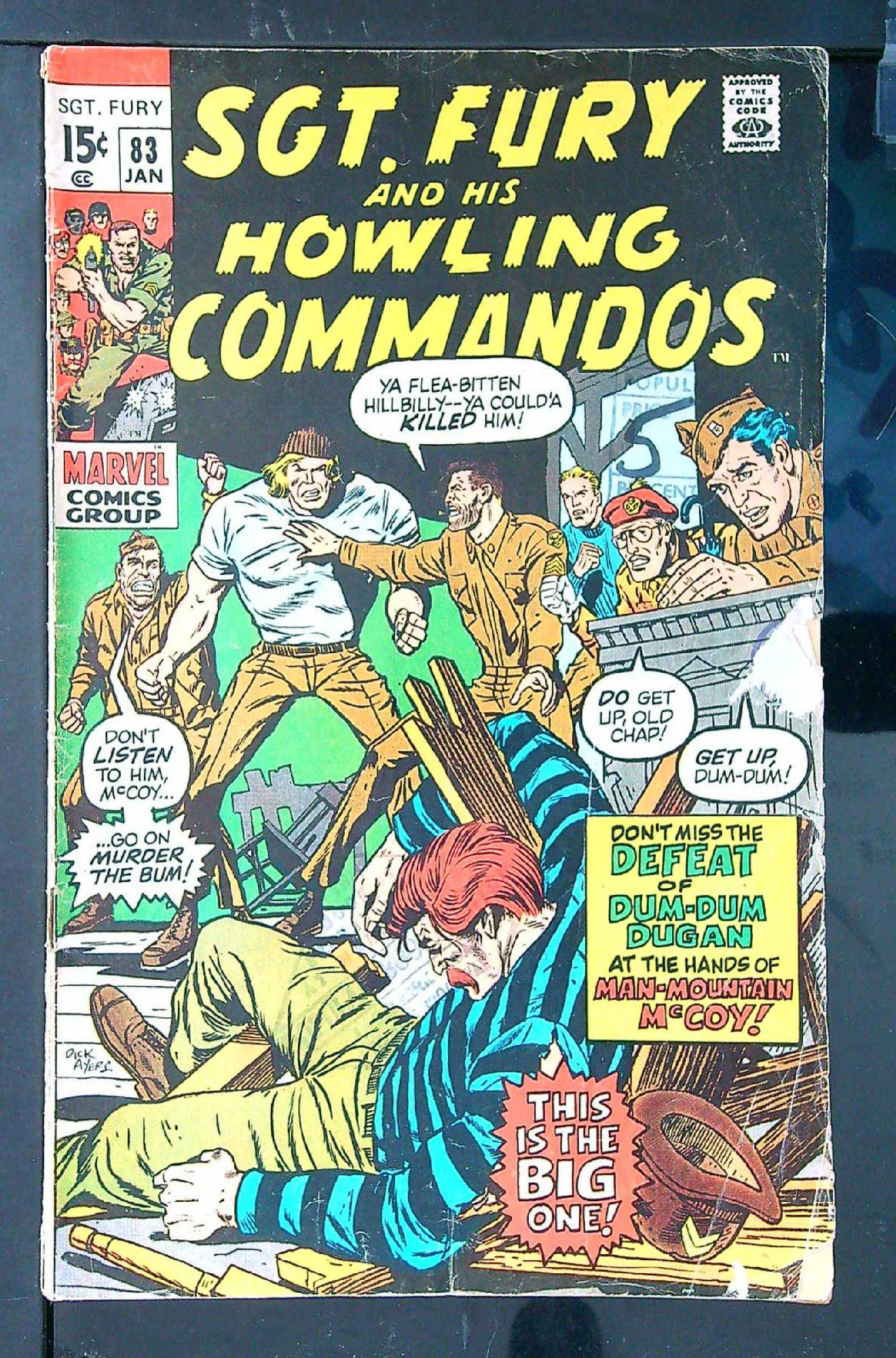Cover of Sgt. Fury & His Howling Commandos #83. One of 250,000 Vintage American Comics on sale from Krypton!
