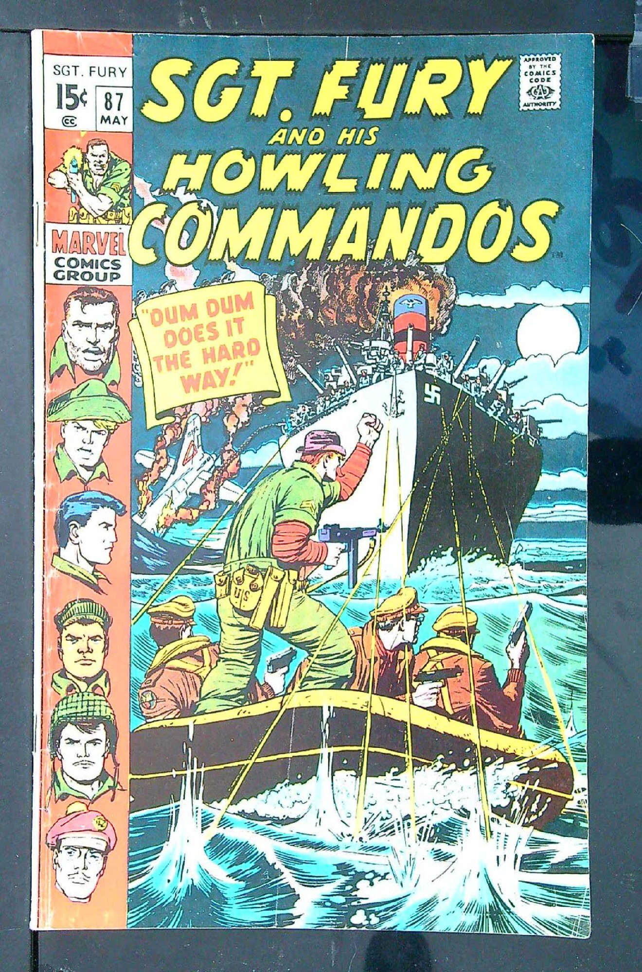 Cover of Sgt. Fury & His Howling Commandos #87. One of 250,000 Vintage American Comics on sale from Krypton!