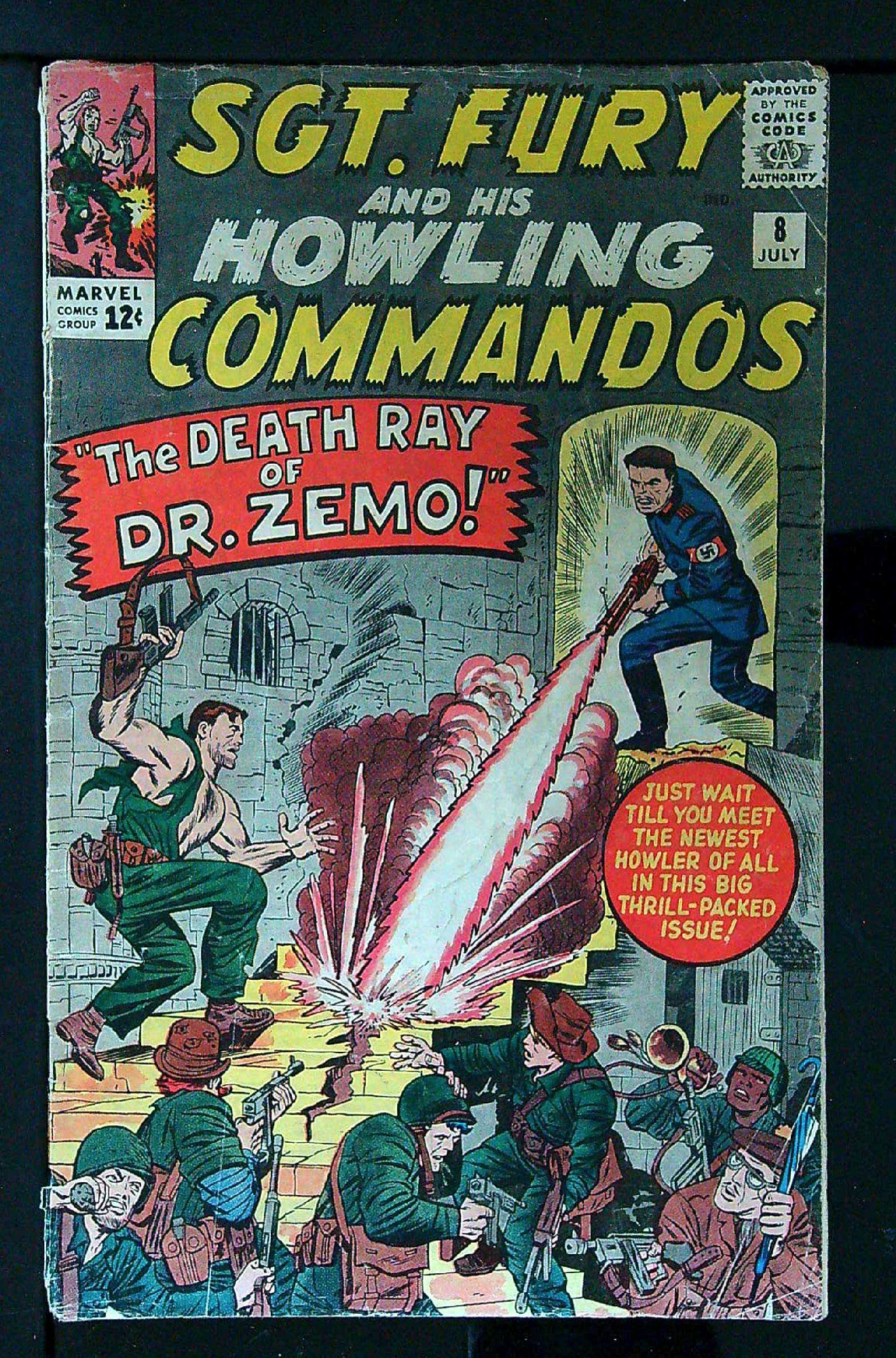 Cover of Sgt. Fury & His Howling Commandos #8. One of 250,000 Vintage American Comics on sale from Krypton!