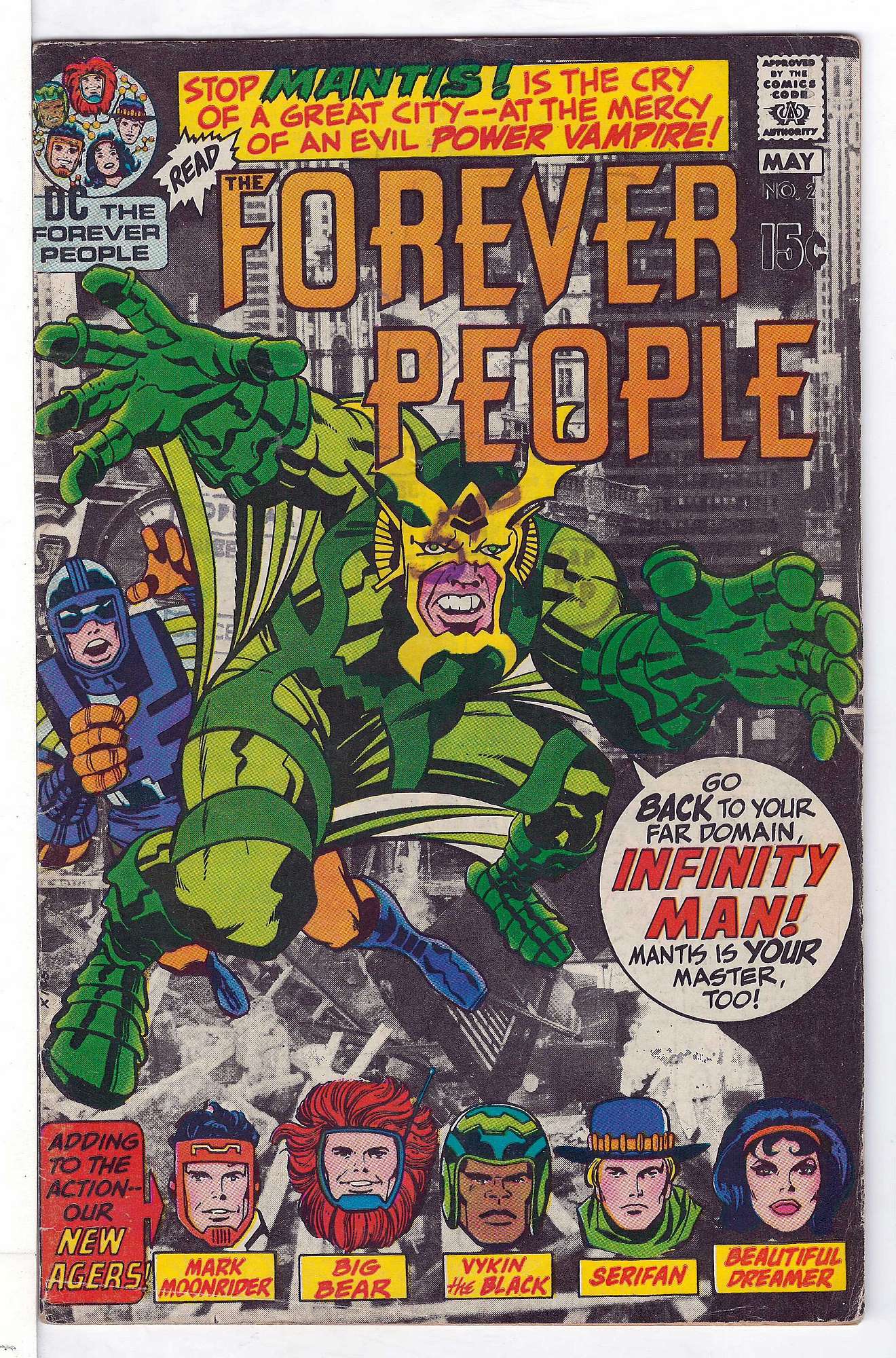 ACTUAL SCAN OF COMIC!<br> Cover of Forever People (Vol 1) The #2. One of 250,000 Vintage American Comics on sale from Krypton!