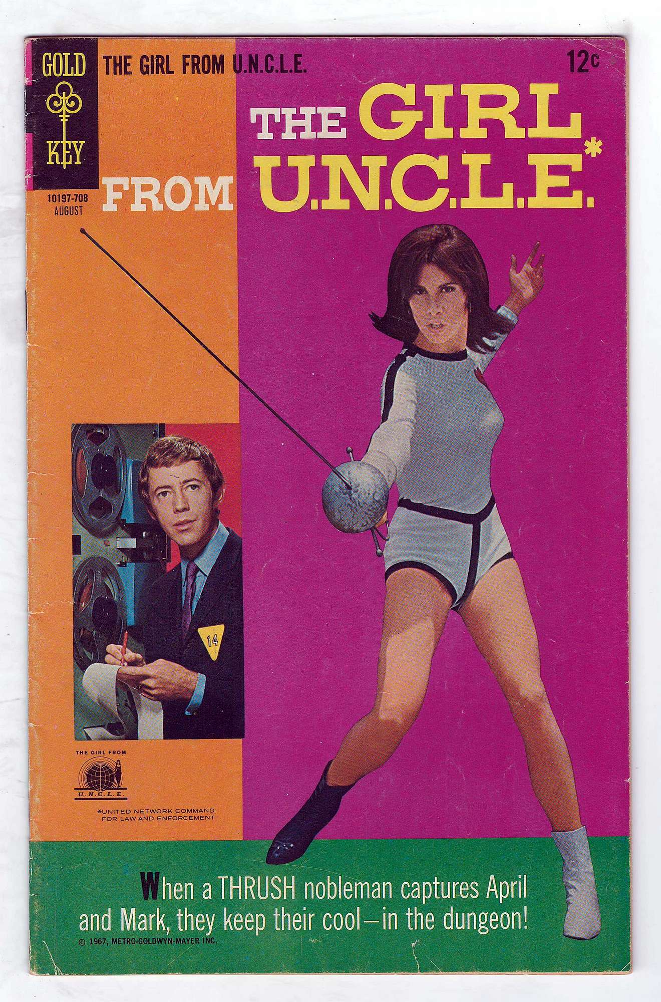 Cover of Girl From U.N.C.L.E. #4. One of 250,000 Vintage American Comics on sale from Krypton!