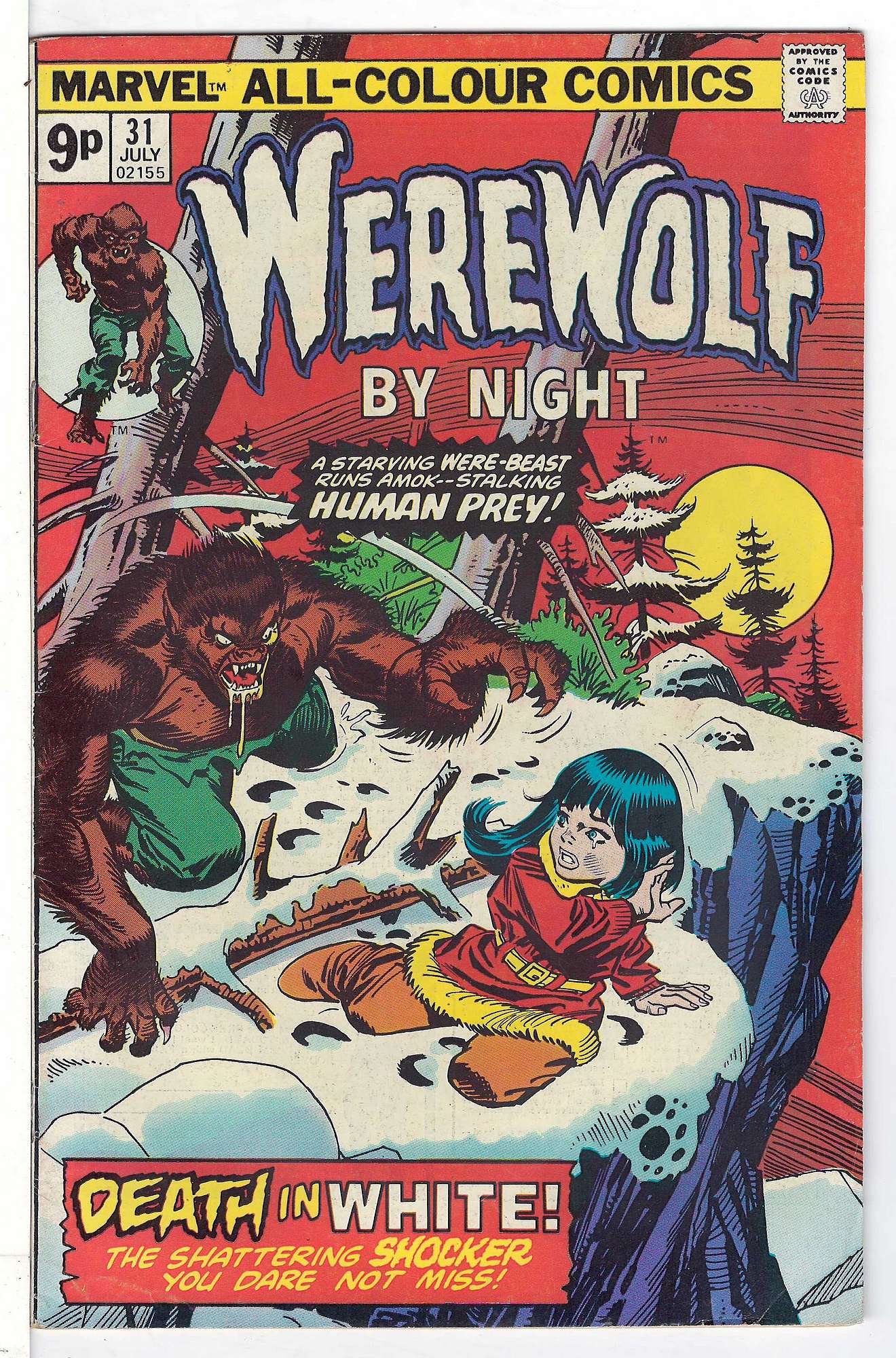ACTUAL SCAN OF COMIC!<br> Cover of Werewolf by Night (Vol 1) #31. One of 250,000 Vintage American Comics on sale from Krypton!