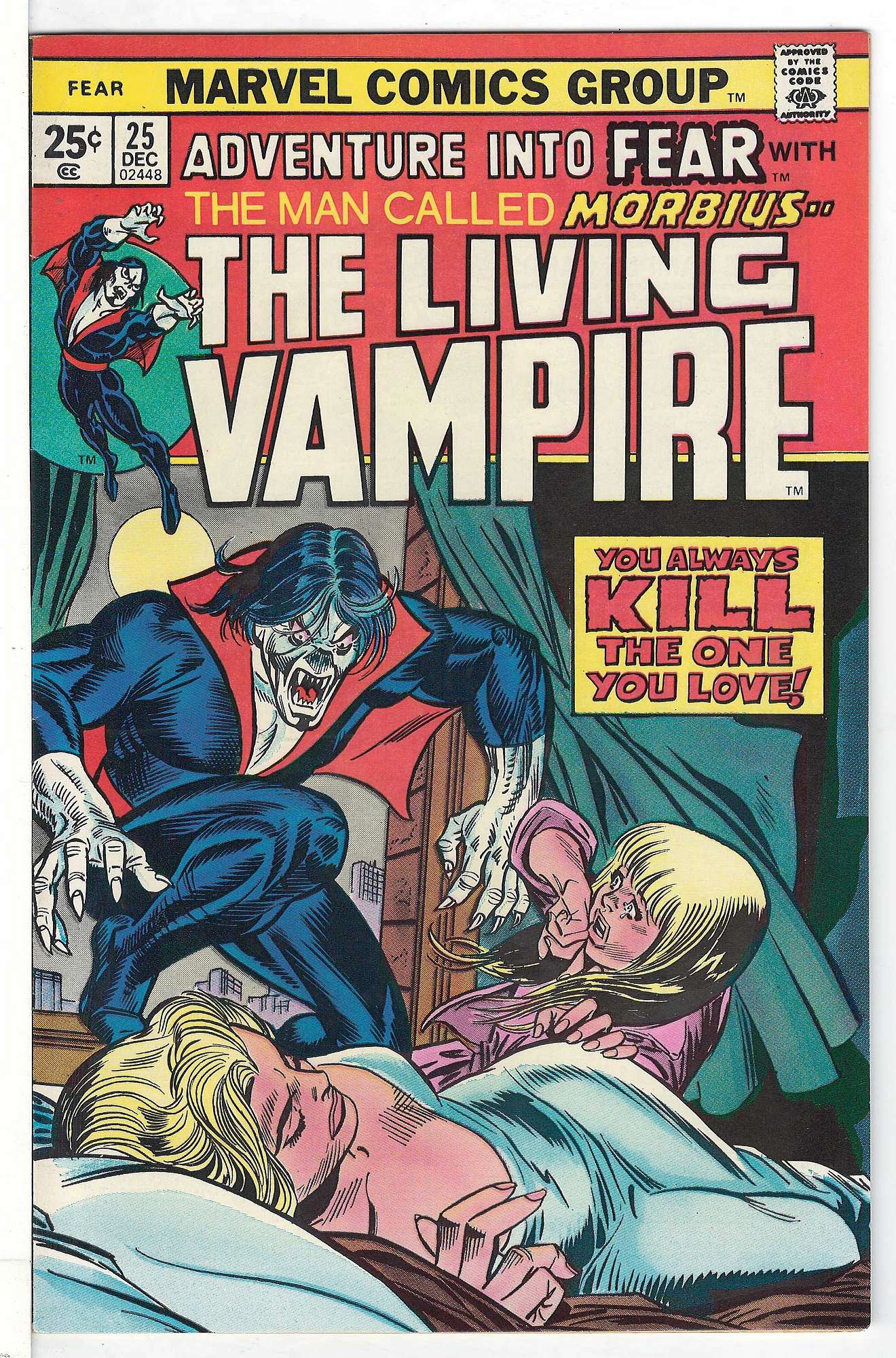 ACTUAL SCAN OF COMIC!<br> Cover of Adventure into Fear (Vol 1) #25. One of 250,000 Vintage American Comics on sale from Krypton!