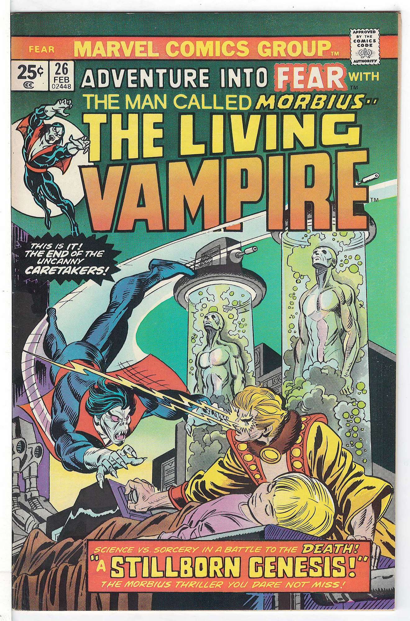 ACTUAL SCAN OF COMIC!<br> Cover of Adventure into Fear (Vol 1) #26. One of 250,000 Vintage American Comics on sale from Krypton!