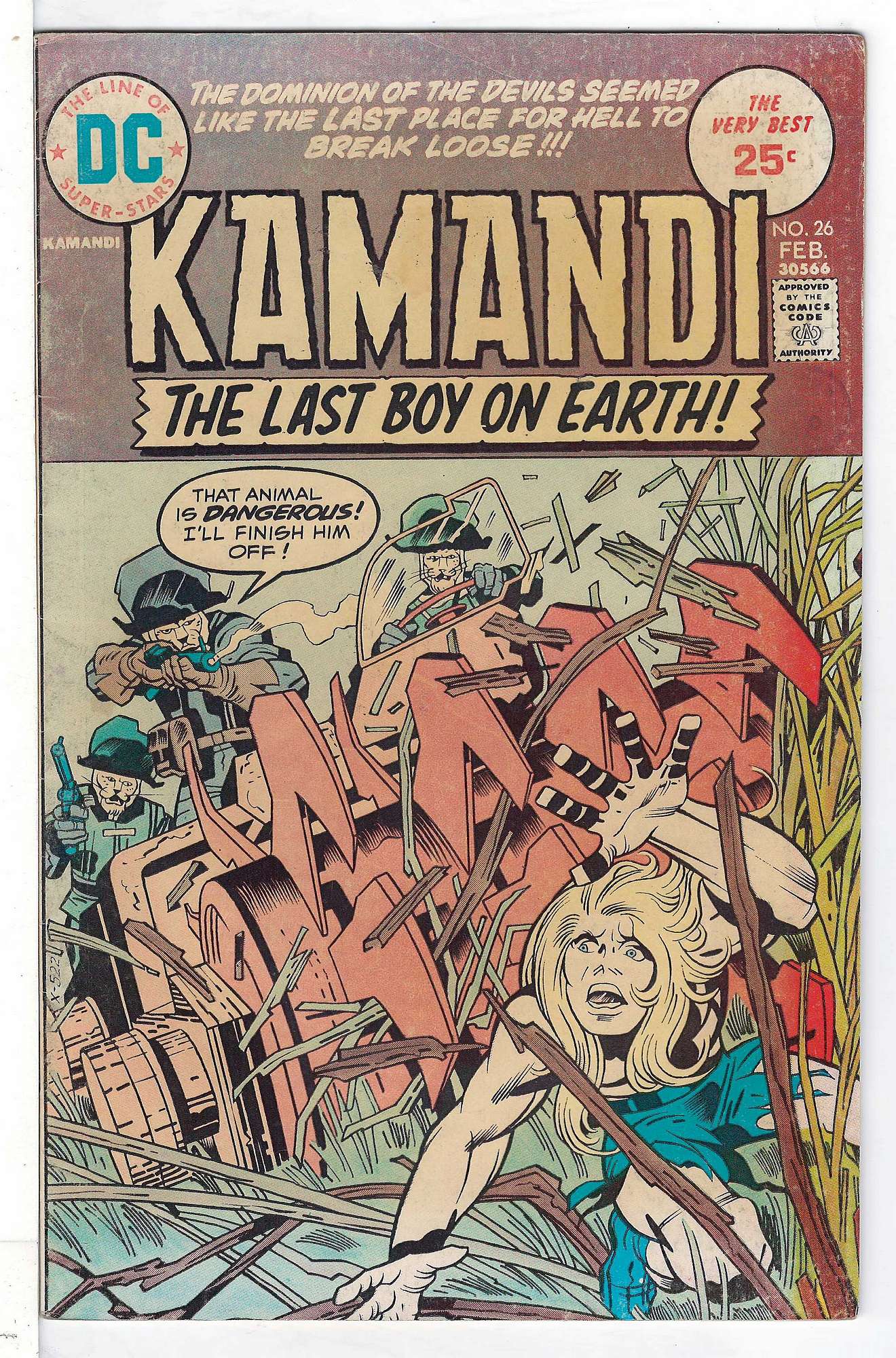 Cover of Kamandi (Vol 1) The Last Boy on Earth #26. One of 250,000 Vintage American Comics on sale from Krypton!