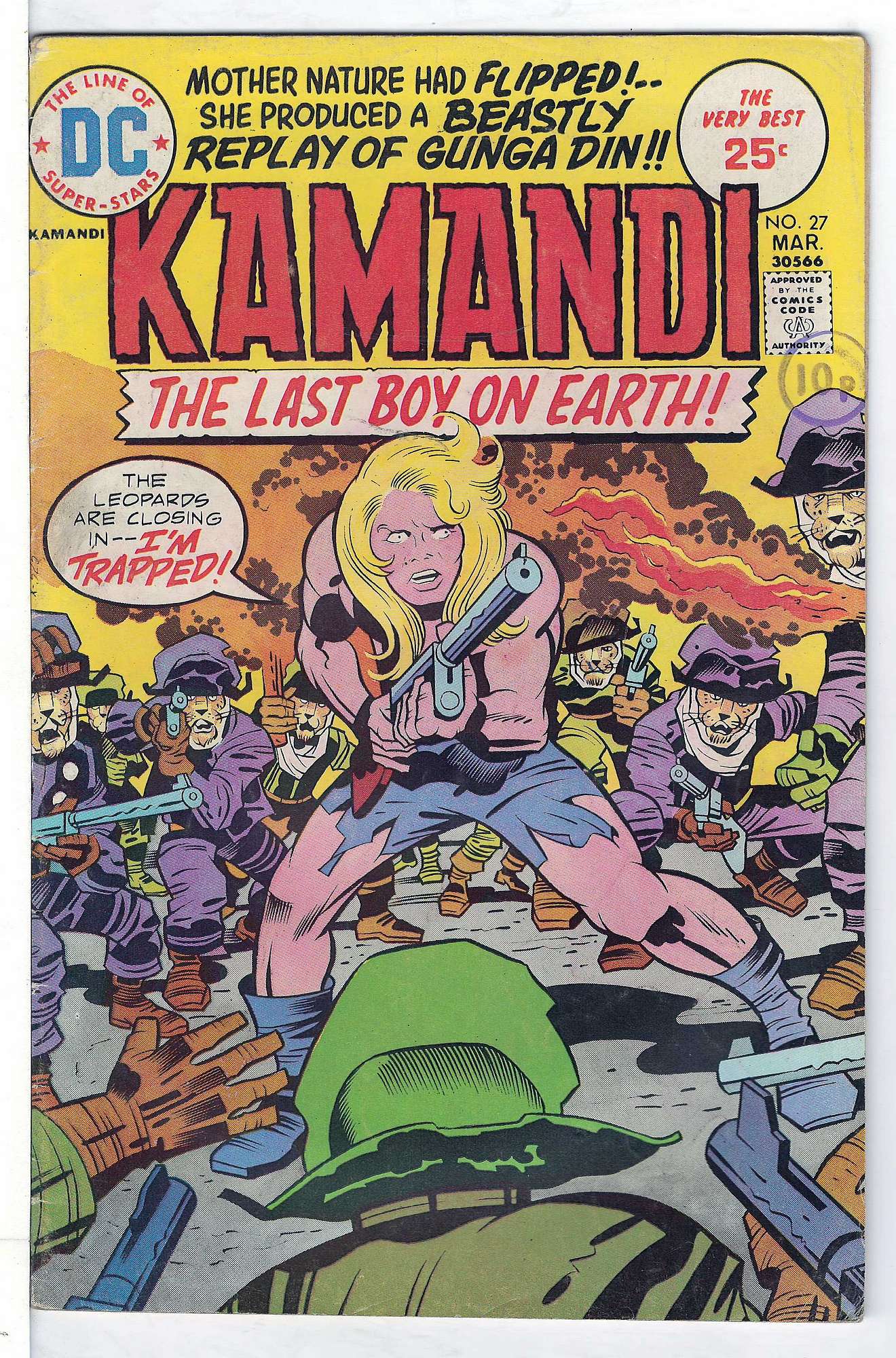 Cover of Kamandi (Vol 1) The Last Boy on Earth #27. One of 250,000 Vintage American Comics on sale from Krypton!
