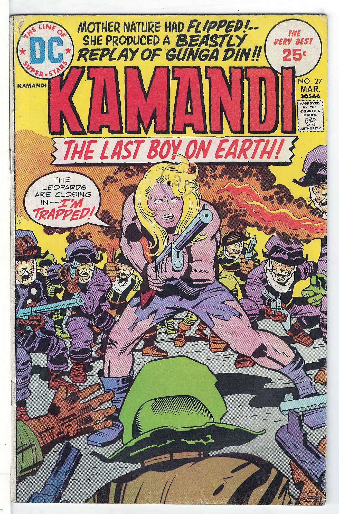 Cover of Kamandi (Vol 1) The Last Boy on Earth #27. One of 250,000 Vintage American Comics on sale from Krypton!