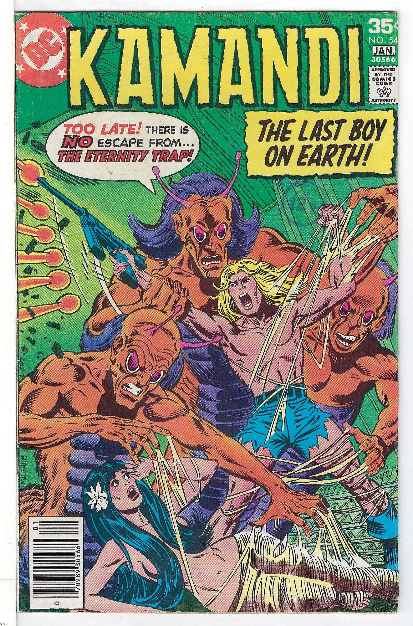 Cover of Kamandi (Vol 1) The Last Boy on Earth #54. One of 250,000 Vintage American Comics on sale from Krypton!
