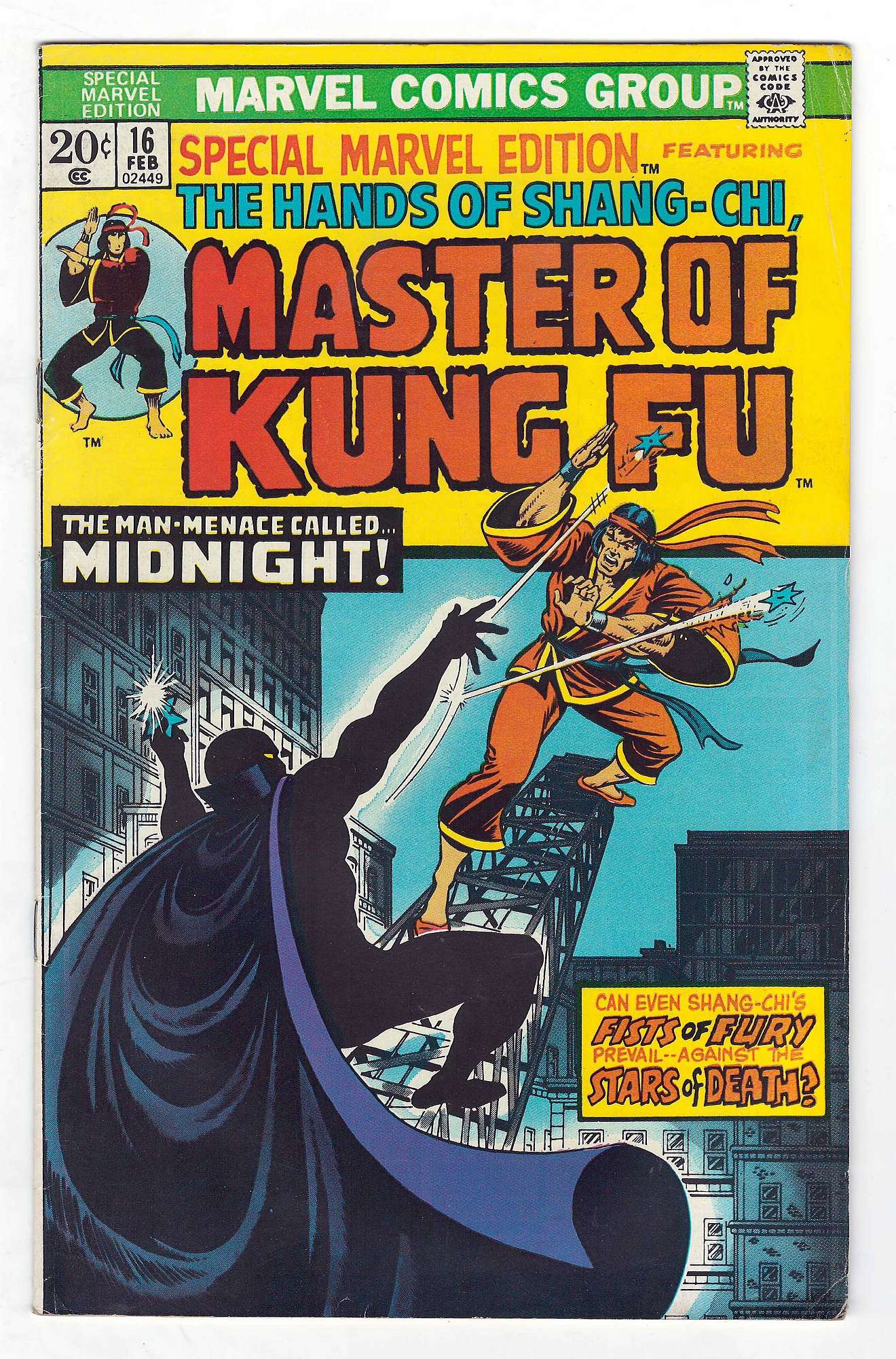1st Midnight<br>ACTUAL SCAN OF COMIC!<br> Cover of Special Marvel Edition (Vol 1) #16. One of 250,000 Vintage American Comics on sale from Krypton!