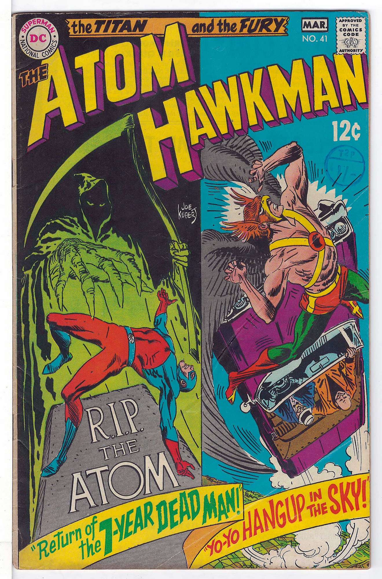 ACTUAL SCAN OF COMIC!<br>Stamp on Cover. See Scan. Cover of Atom (Vol 1) The #41. One of 250,000 Vintage American Comics on sale from Krypton!