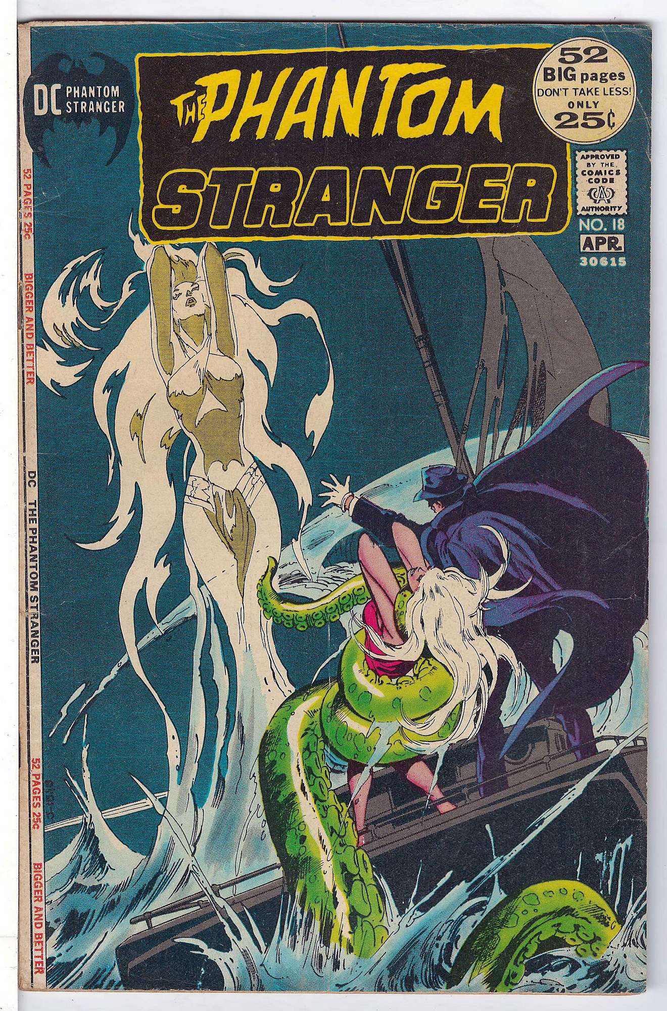 ACTUAL SCAN OF COMIC!<br>Stamp on Cover - See Scan Cover of Phantom Stranger (Vol 1) #18. One of 250,000 Vintage American Comics on sale from Krypton!