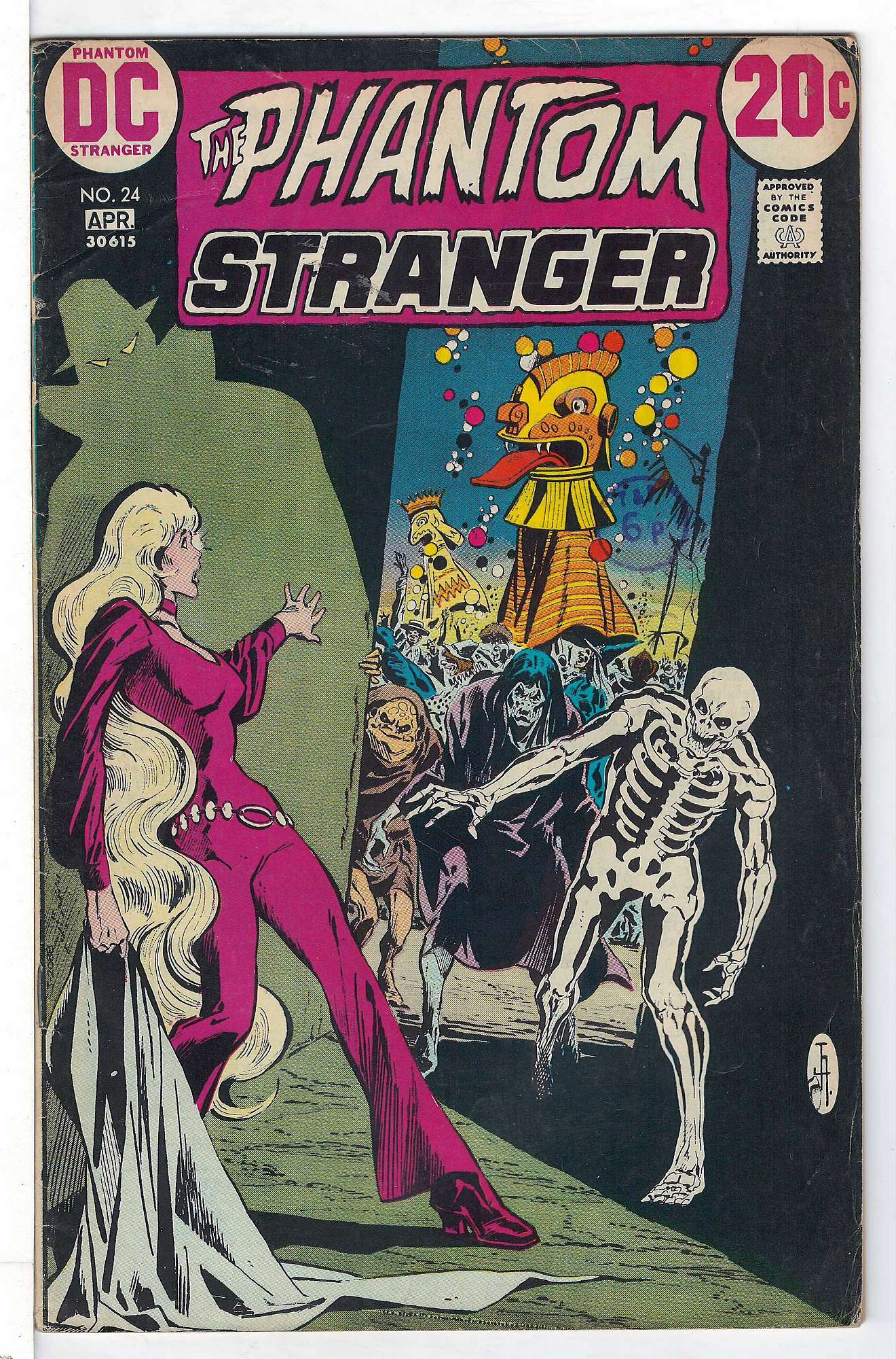 ACTUAL SCAN OF COMIC!<br>Stamp on Cover - See Scan Cover of Phantom Stranger (Vol 1) #24. One of 250,000 Vintage American Comics on sale from Krypton!