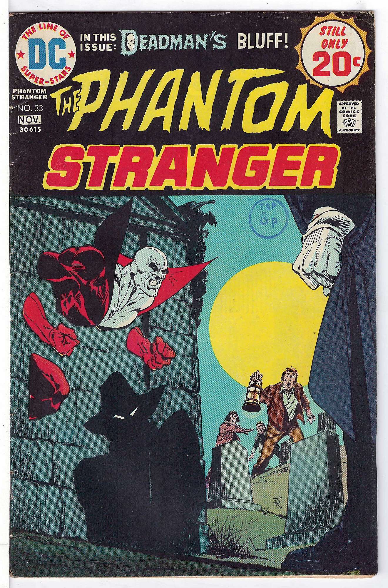 ACTUAL SCAN OF COMIC!<br>Stamp on Cover - See Scan Cover of Phantom Stranger (Vol 1) #33. One of 250,000 Vintage American Comics on sale from Krypton!