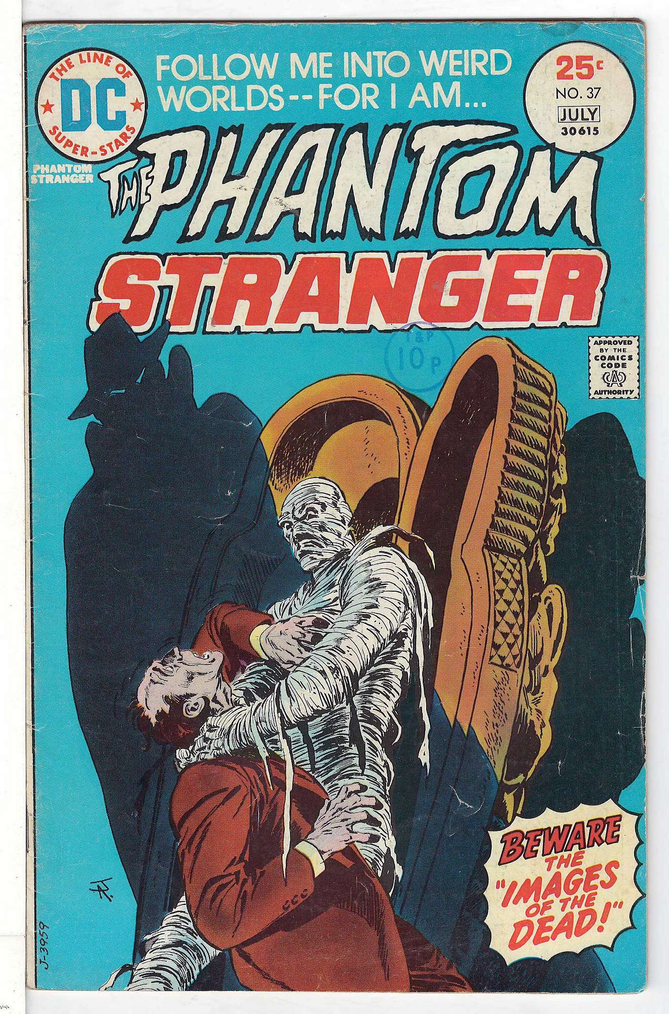 ACTUAL SCAN OF COMIC!<br>Stamp on Cover - See Scan Cover of Phantom Stranger (Vol 1) #37. One of 250,000 Vintage American Comics on sale from Krypton!