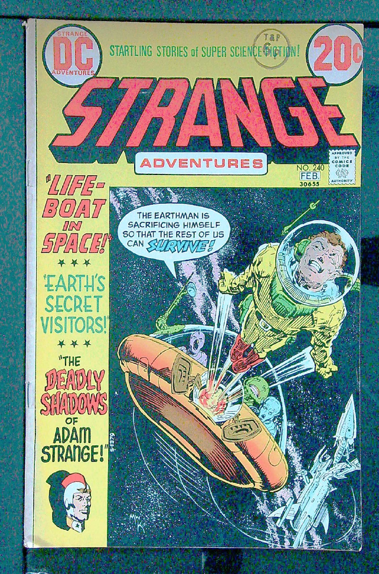 Cover of Strange Adventures (Vol 1) #240. One of 250,000 Vintage American Comics on sale from Krypton!
