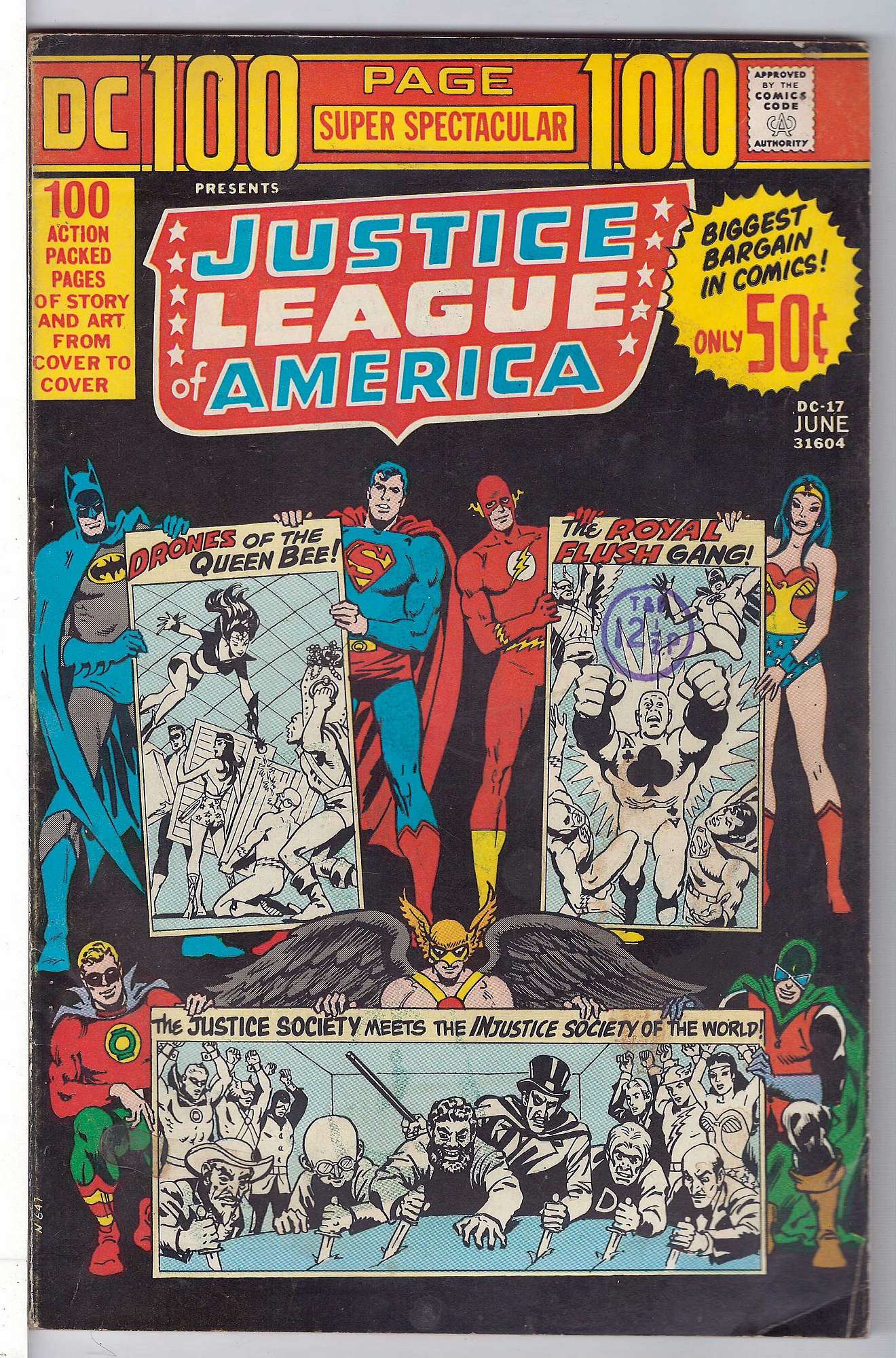 ACTUAL SCAN OF COMIC!<br> Cover of DC 100 Page Super Spectacular (Vol 1) #17. One of 250,000 Vintage American Comics on sale from Krypton!