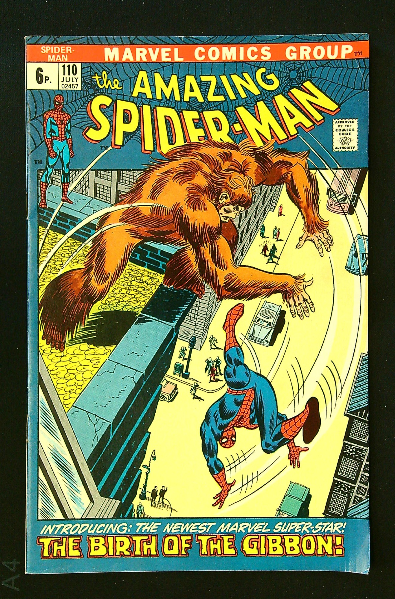 ACTUAL SCAN OF COMIC!<br> Cover of Amazing Spider-Man (Vol 1) #110. One of 250,000 Vintage American Comics on sale from Krypton!