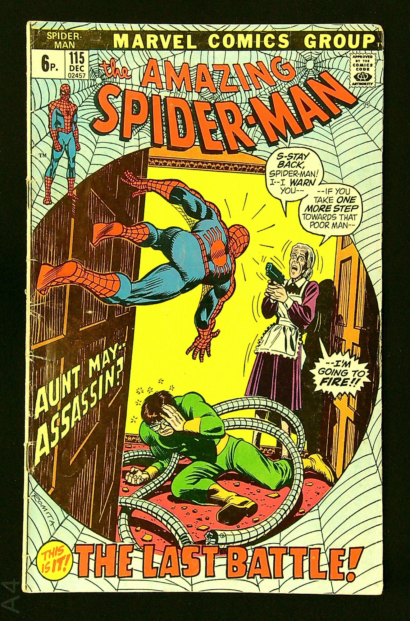 ACTUAL SCAN OF COMIC!<br> Cover of Amazing Spider-Man (Vol 1) #115. One of 250,000 Vintage American Comics on sale from Krypton!
