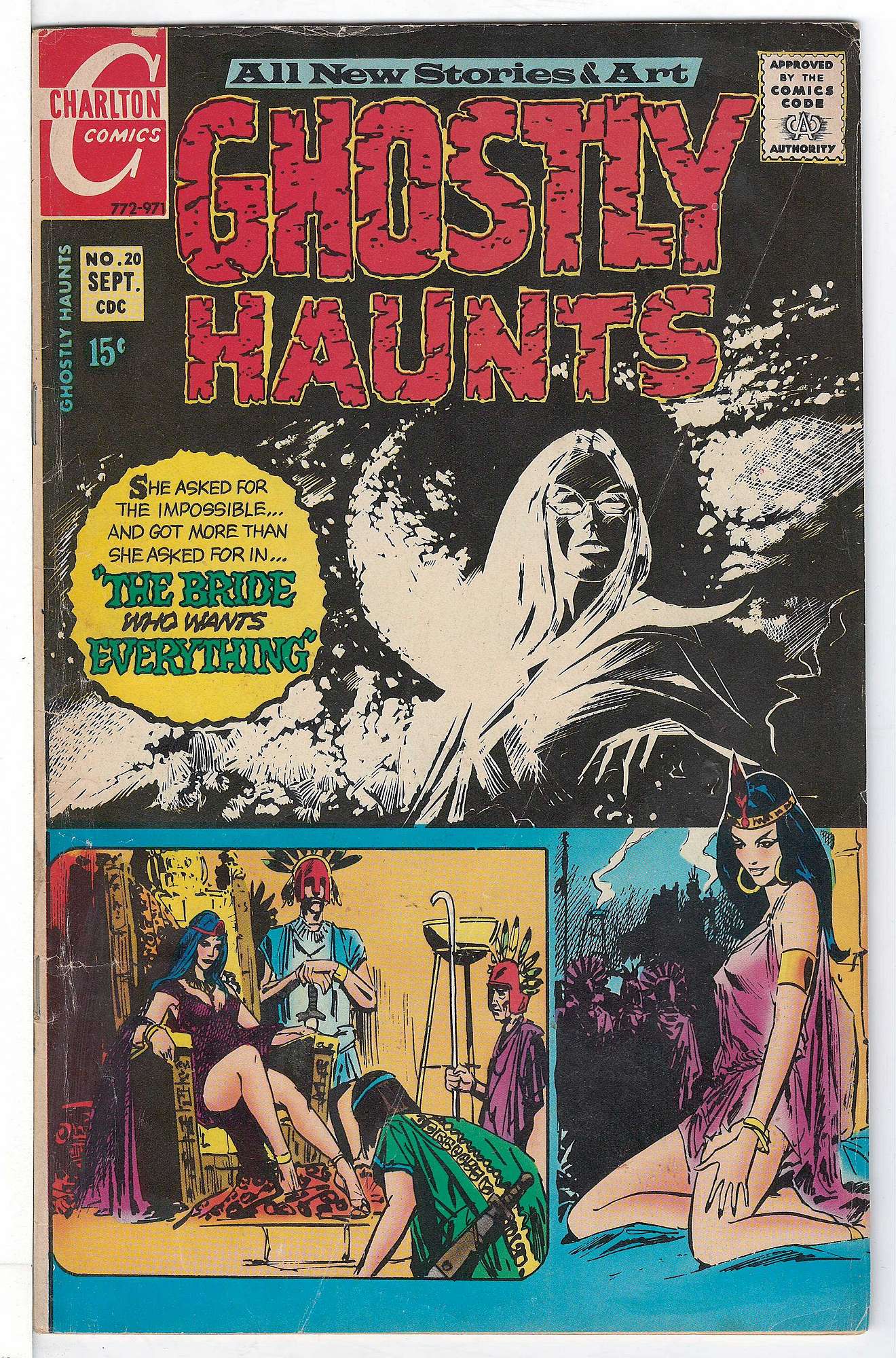 ACTUAL SCAN OF COMIC!<br> Cover of Ghostly Haunts (Vol 1) #20. One of 250,000 Vintage American Comics on sale from Krypton!