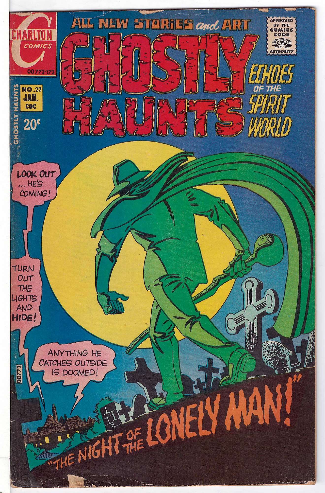 ACTUAL SCAN OF COMIC!<br> Cover of Ghostly Haunts (Vol 1) #22. One of 250,000 Vintage American Comics on sale from Krypton!