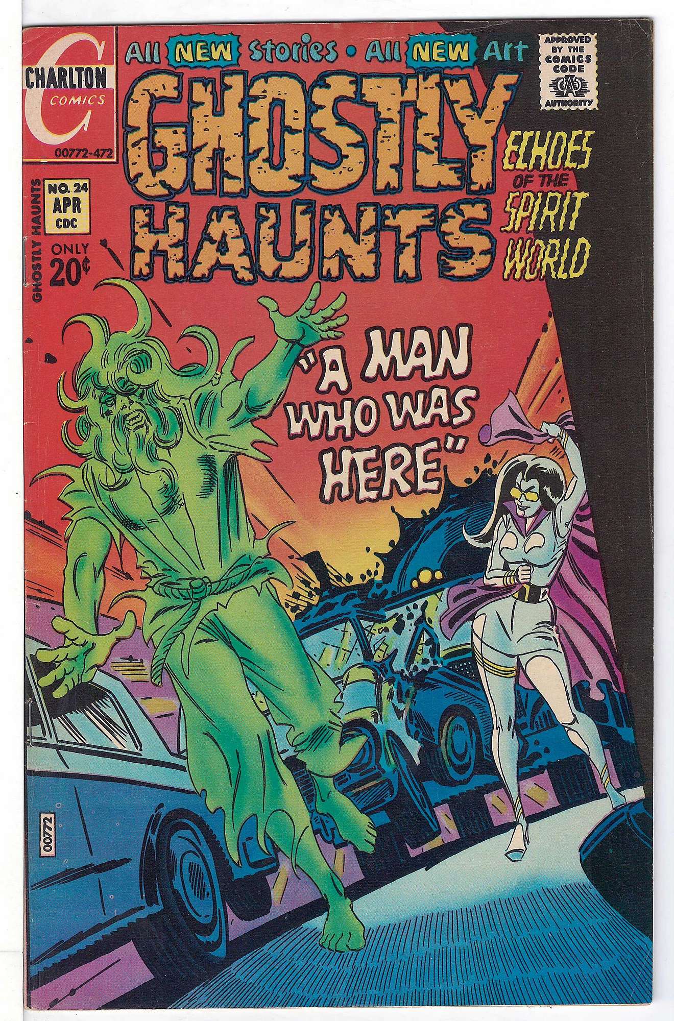 ACTUAL SCAN OF COMIC!<br> Cover of Ghostly Haunts (Vol 1) #24. One of 250,000 Vintage American Comics on sale from Krypton!