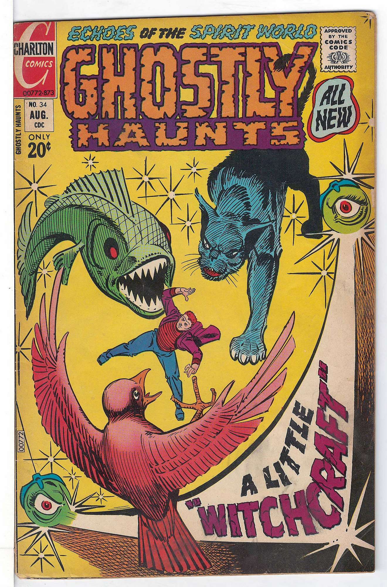 Cover of Ghostly Haunts (Vol 1) #34. One of 250,000 Vintage American Comics on sale from Krypton!