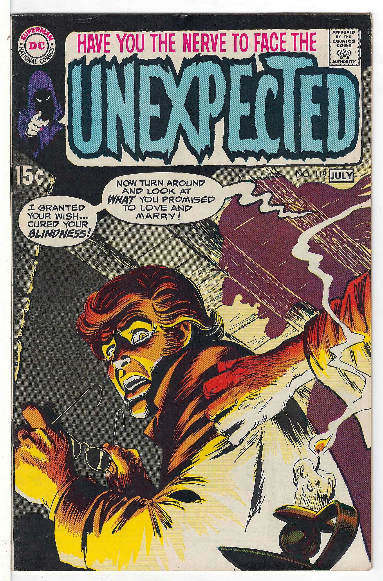 Wrightson art<br>ACTUAL SCAN OF COMIC!<br> Cover of Unexpected (Vol 1) #119. One of 250,000 Vintage American Comics on sale from Krypton!