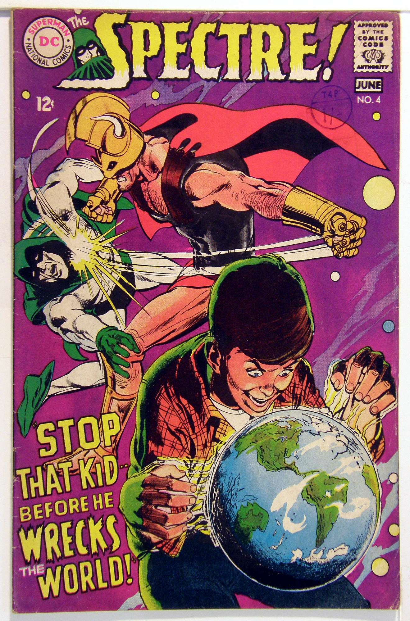 ACTUAL SCAN OF COMIC!<br> Cover of Spectre (Vol 1) #4. One of 250,000 Vintage American Comics on sale from Krypton!