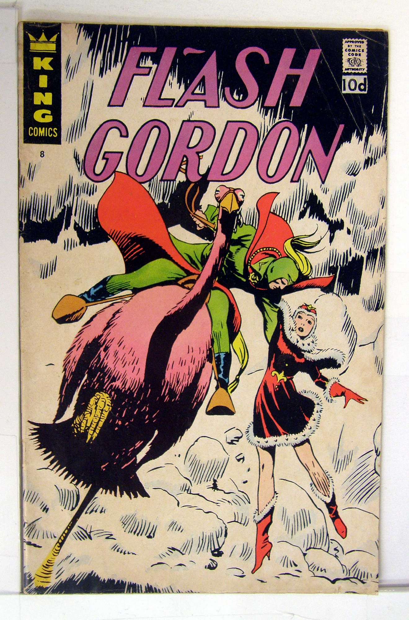 ACTUAL SCAN OF COMIC!<br> Cover of Flash Gordon (King Comics) #8. One of 250,000 Vintage American Comics on sale from Krypton!