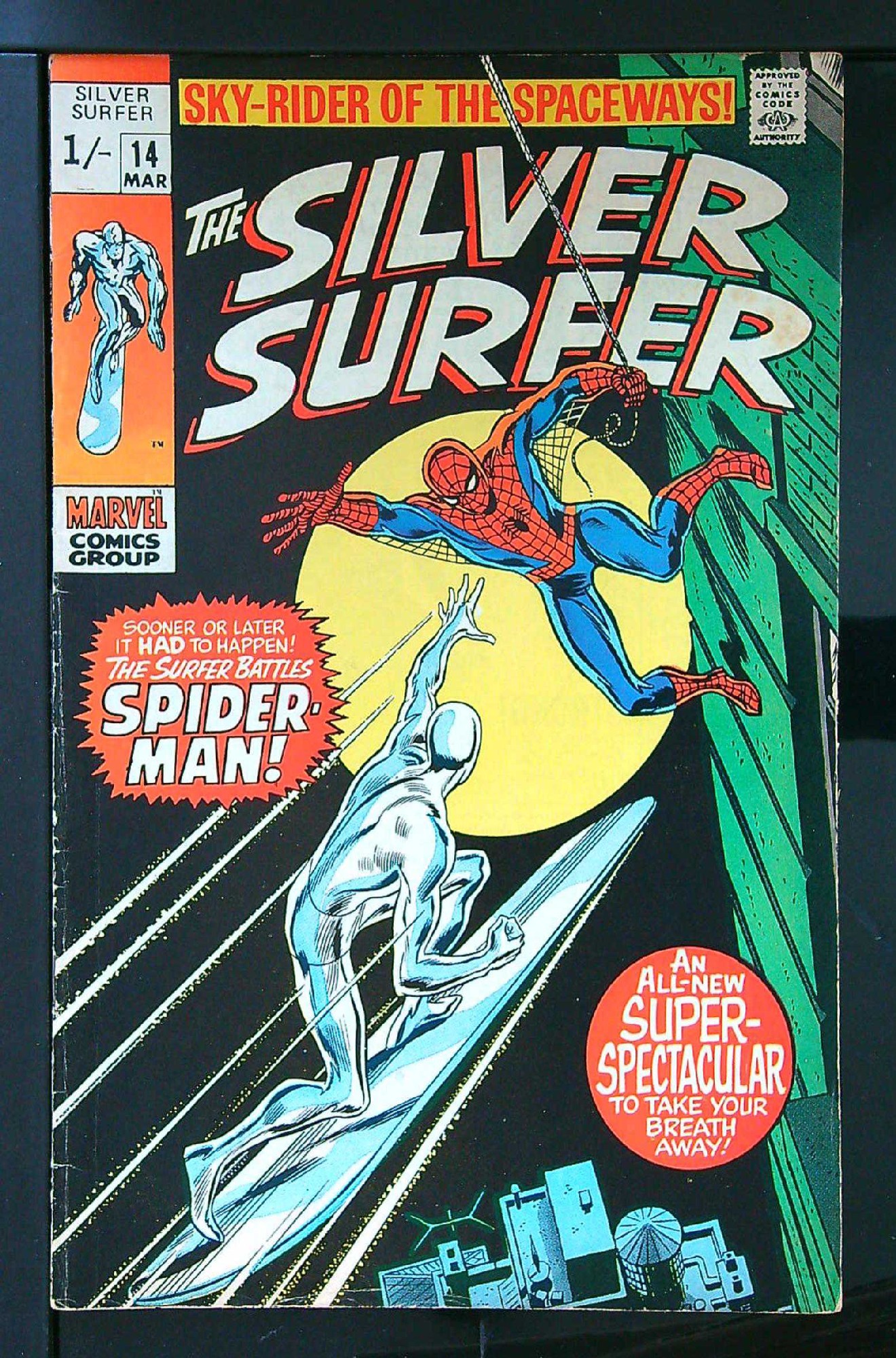 Cover of Silver Surfer (Vol 1) #14. One of 250,000 Vintage American Comics on sale from Krypton!