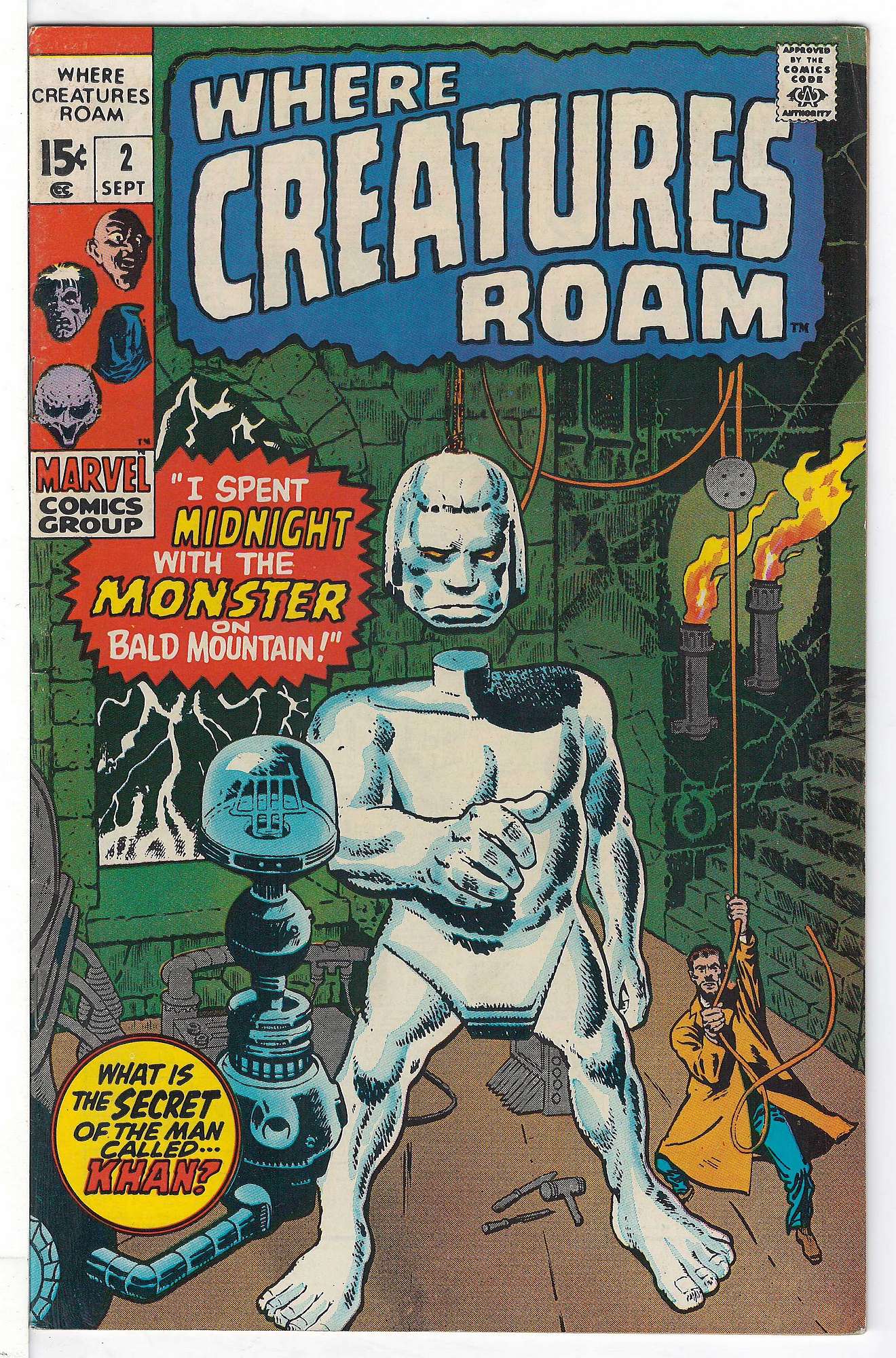 ACTUAL SCAN OF COMIC!<br> Cover of Where Creatures Roam #2. One of 250,000 Vintage American Comics on sale from Krypton!