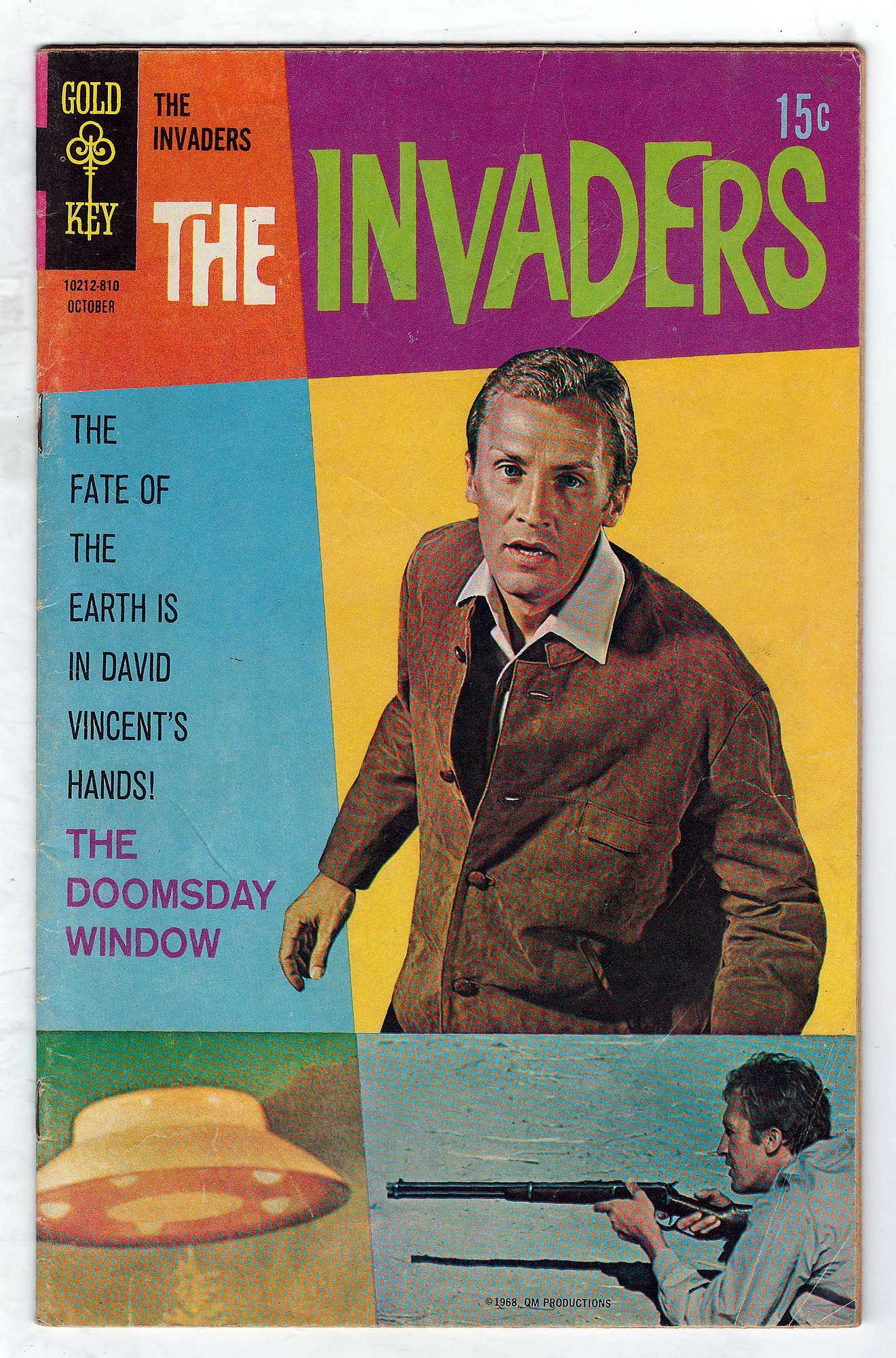 ACTUAL SCAN OF COMIC!<br>Scratches on Cover - See Scan Cover of Invaders (Vol 1) (Gold Key) #4. One of 250,000 Vintage American Comics on sale from Krypton!
