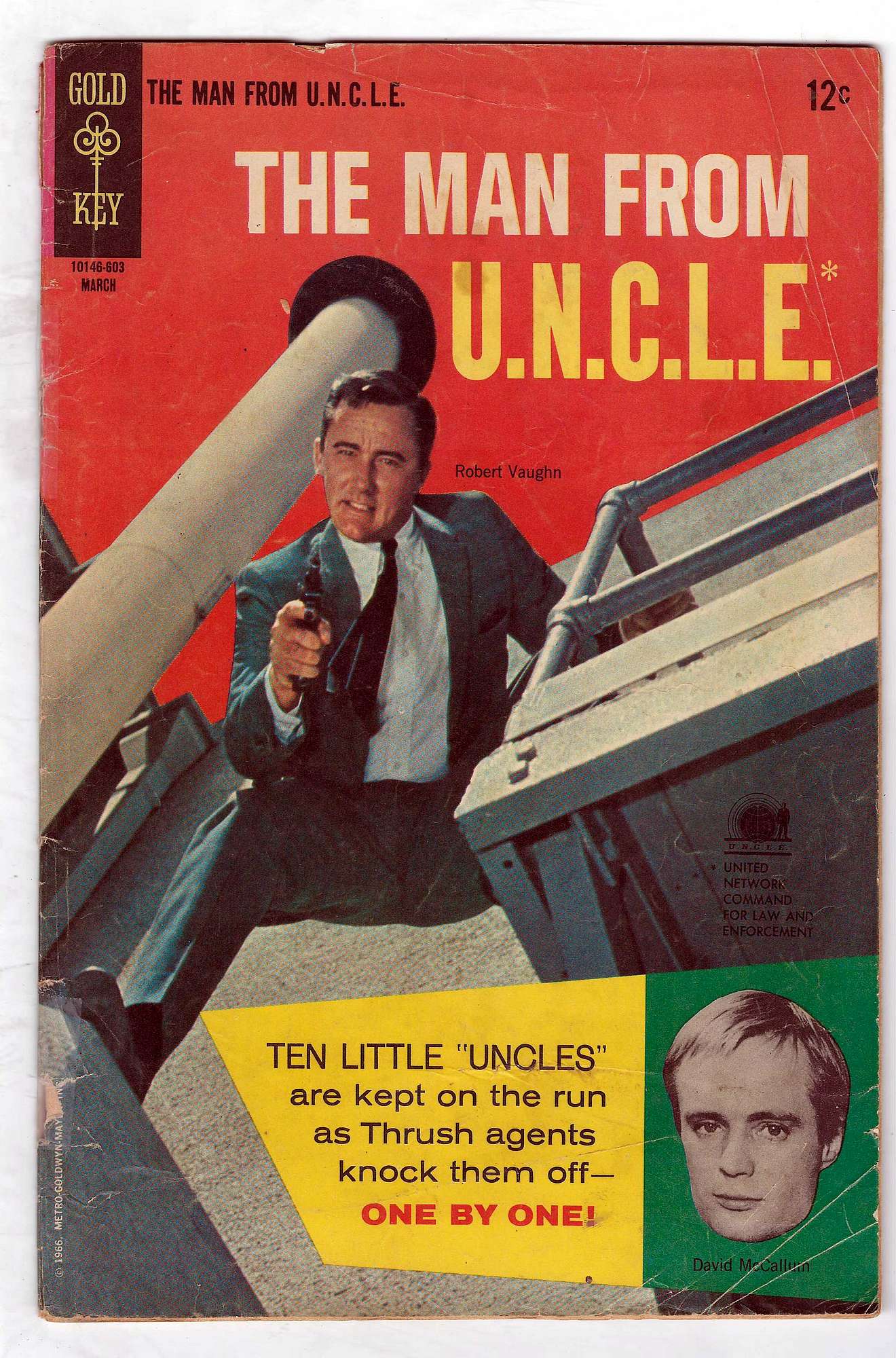 ACTUAL SCAN OF COMIC!<br>Taped Spine - See Scan Cover of Man From U.N.C.L.E. (Vol 1) The #5. One of 250,000 Vintage American Comics on sale from Krypton!