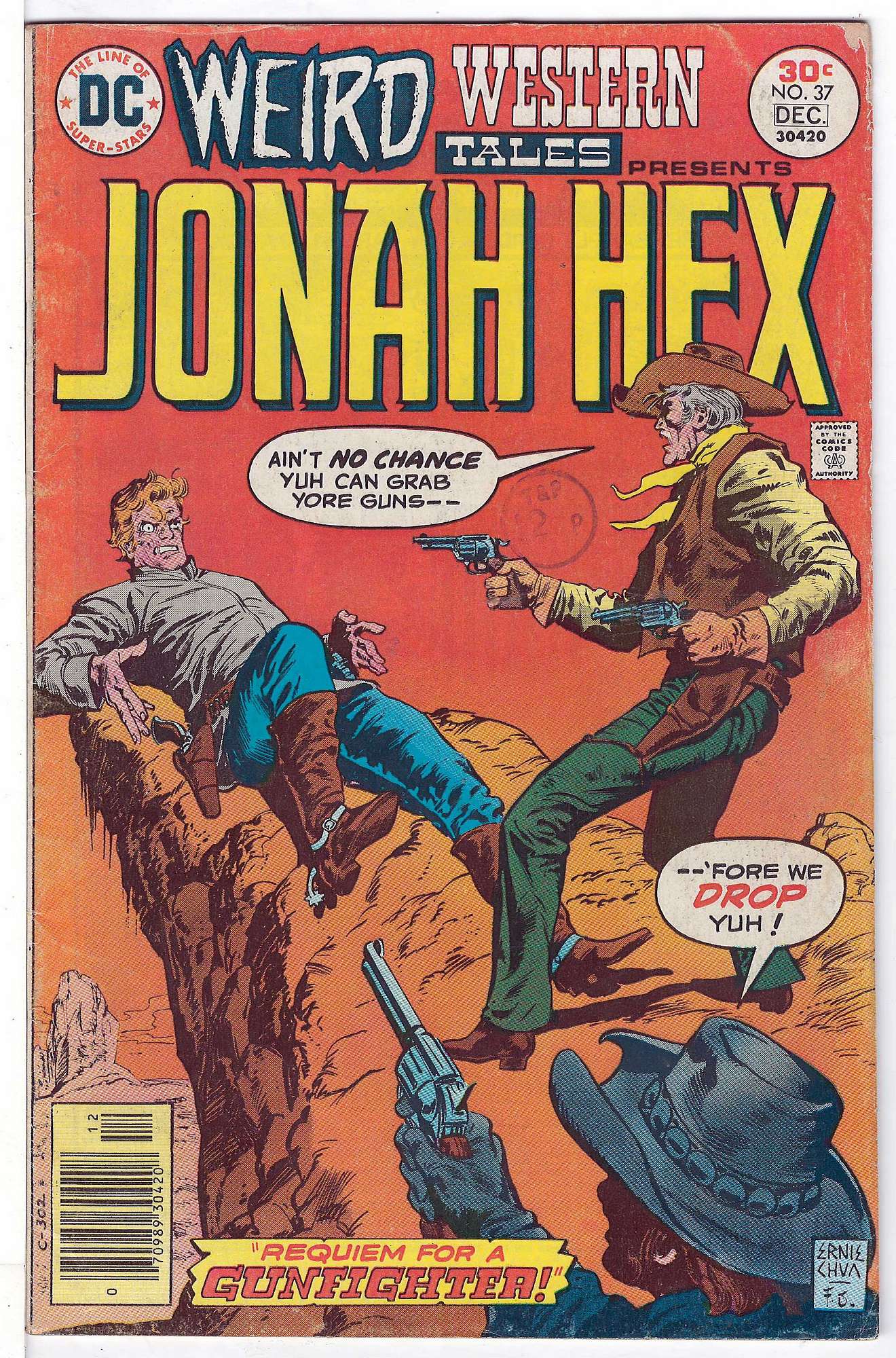 ACTUAL SCAN OF COMIC!<br>Stamp on Cover - See Scan Cover of Weird Western Tales (Vol 1) #37. One of 250,000 Vintage American Comics on sale from Krypton!
