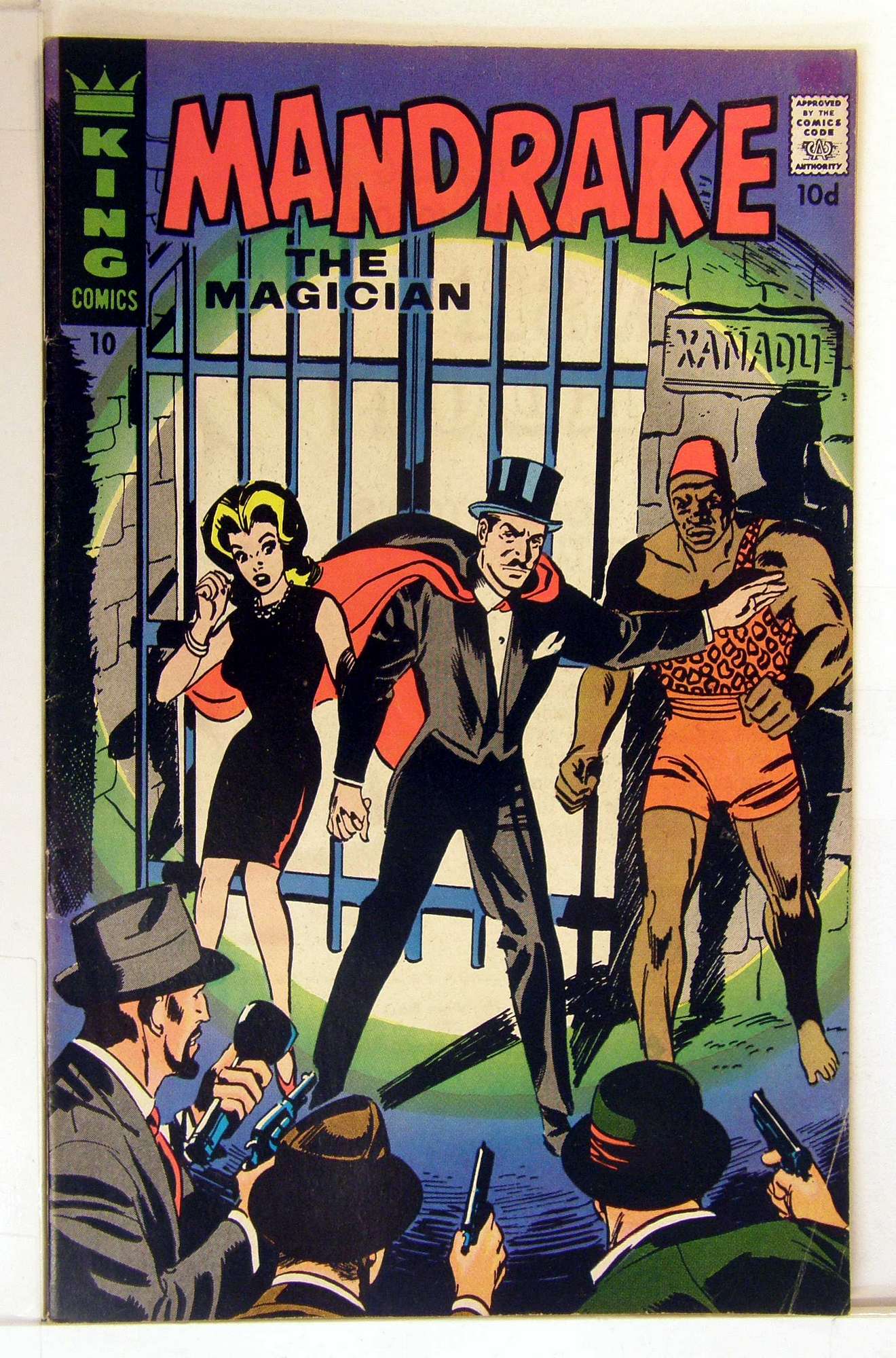 Cover of Mandrake (King Comics) #10. One of 250,000 Vintage American Comics on sale from Krypton!