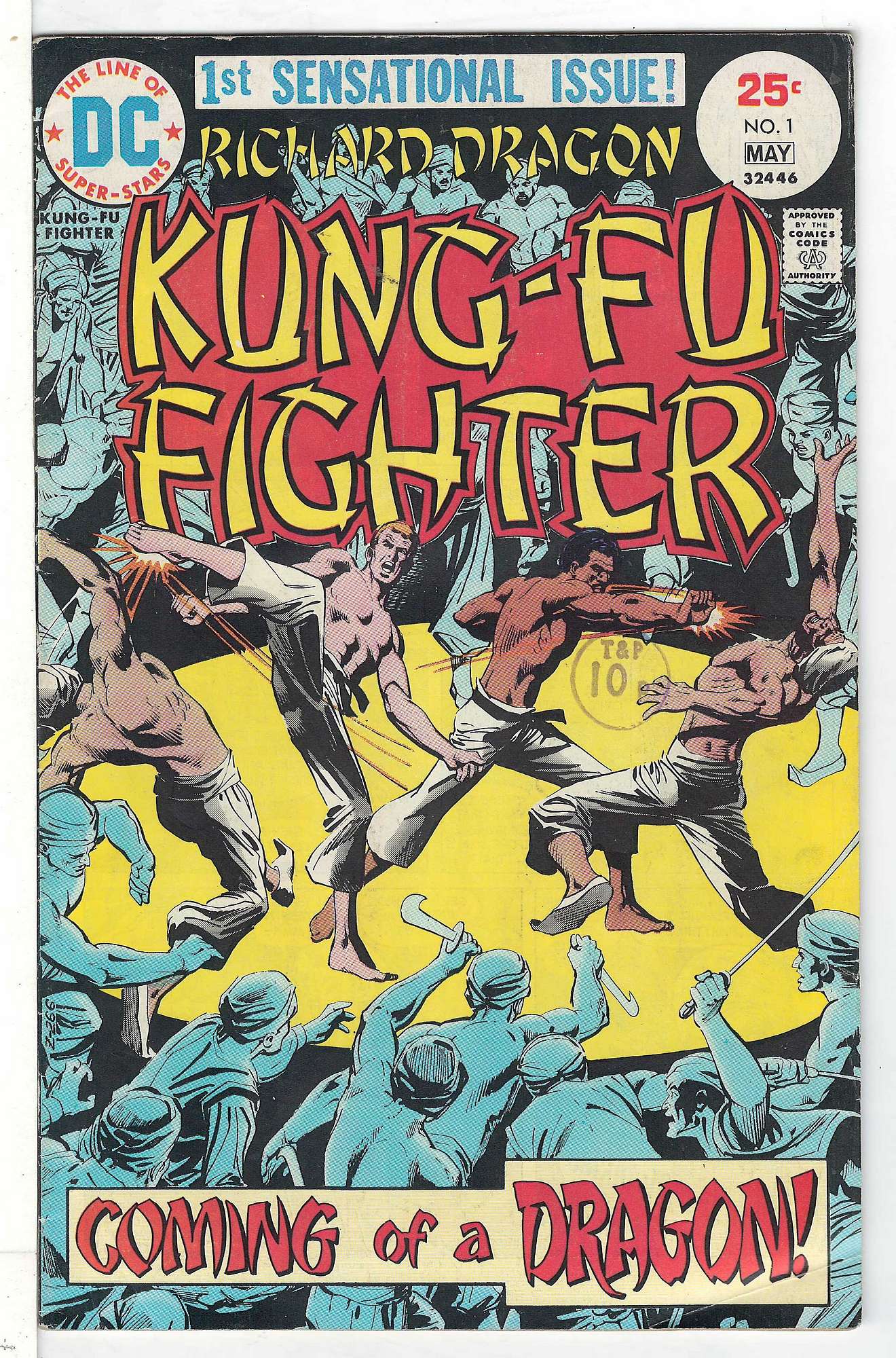 ACTUAL SCAN OF COMIC!<br>Distribution Stamp on Cover - See Scan Cover of Richard Dragon (Vol 1) Kung-Fu Fighter #1. One of 250,000 Vintage American Comics on sale from Krypton!
