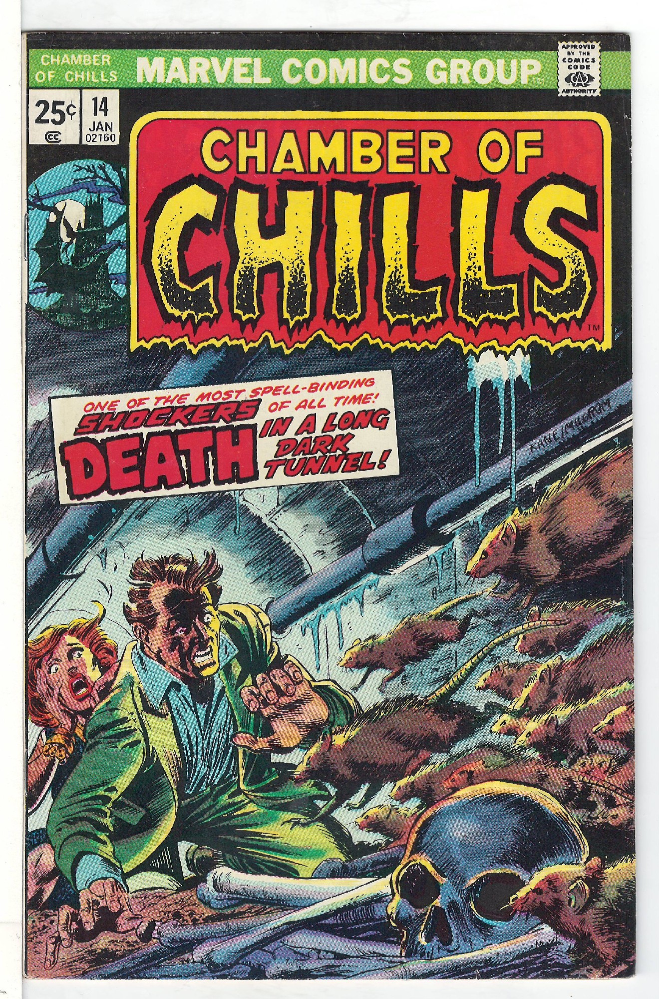 ACTUAL SCAN OF COMIC!<br> Cover of Chamber of Chills (Vol 1) #14. One of 250,000 Vintage American Comics on sale from Krypton!