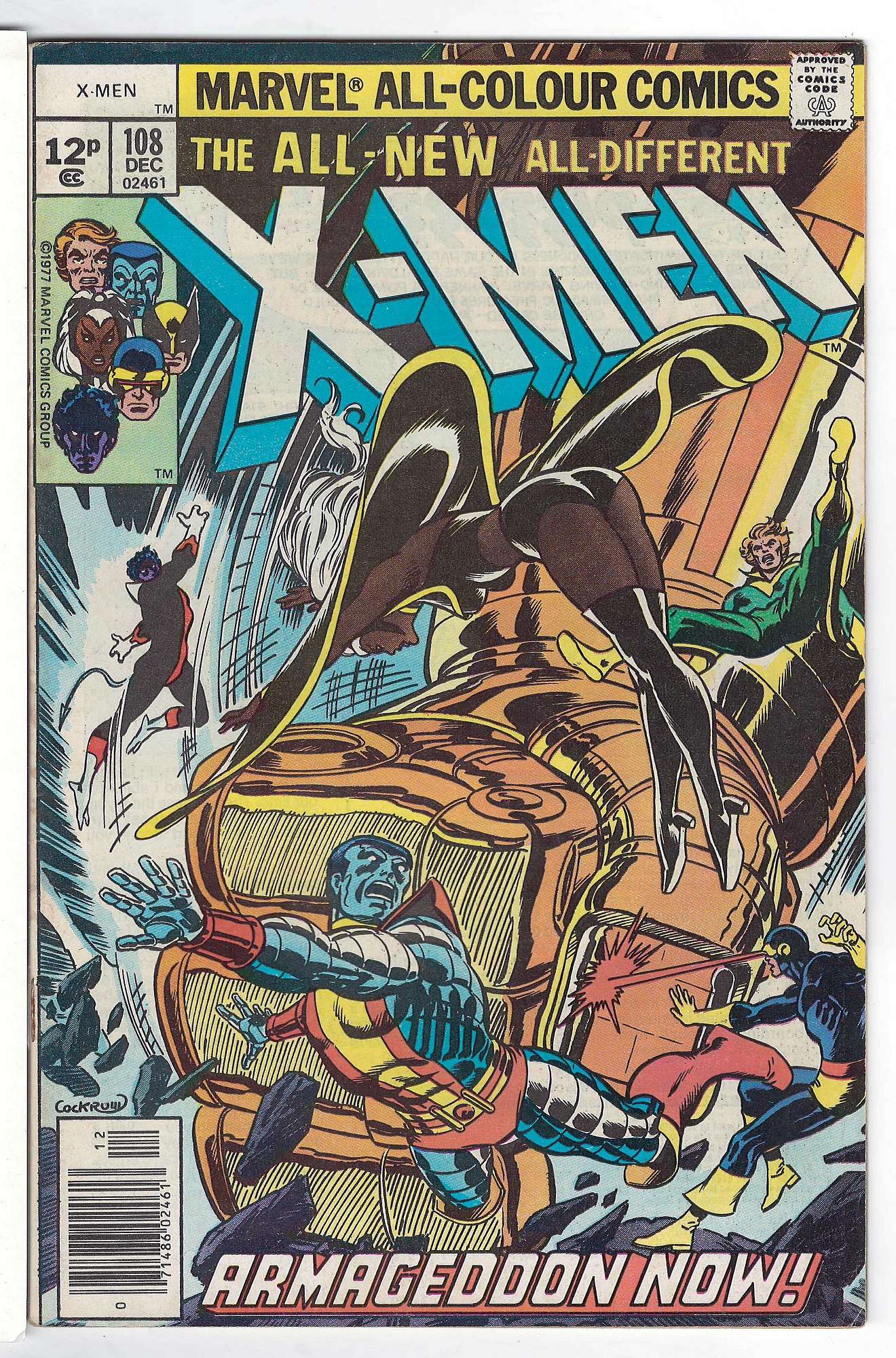 ACTUAL SCAN OF COMIC!<br>Slight staple rust Cover of Uncanny X-Men (Vol 1) #108. One of 250,000 Vintage American Comics on sale from Krypton!
