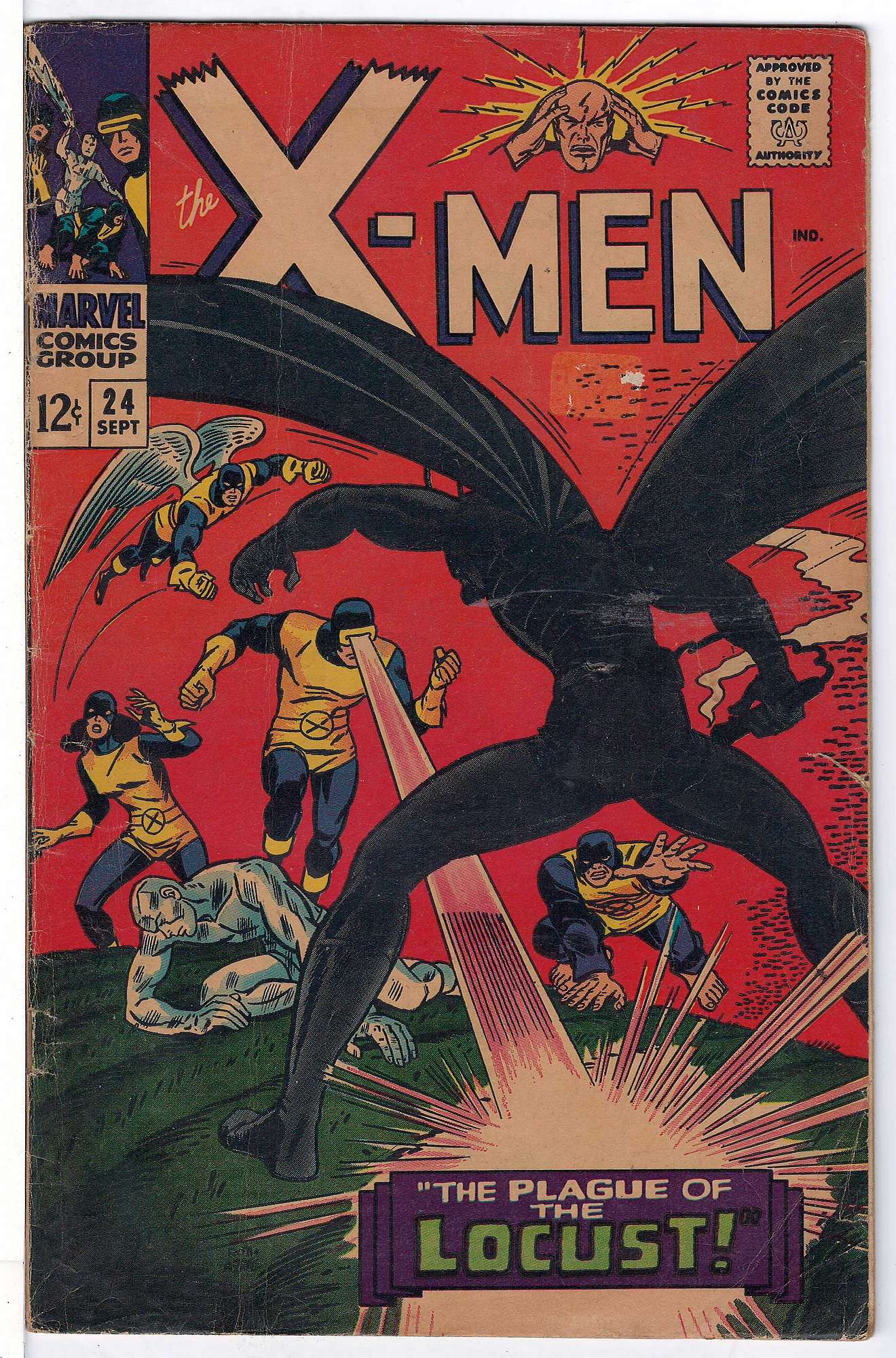 ACTUAL SCAN OF COMIC!<br> Cover of Uncanny X-Men (Vol 1) #24. One of 250,000 Vintage American Comics on sale from Krypton!