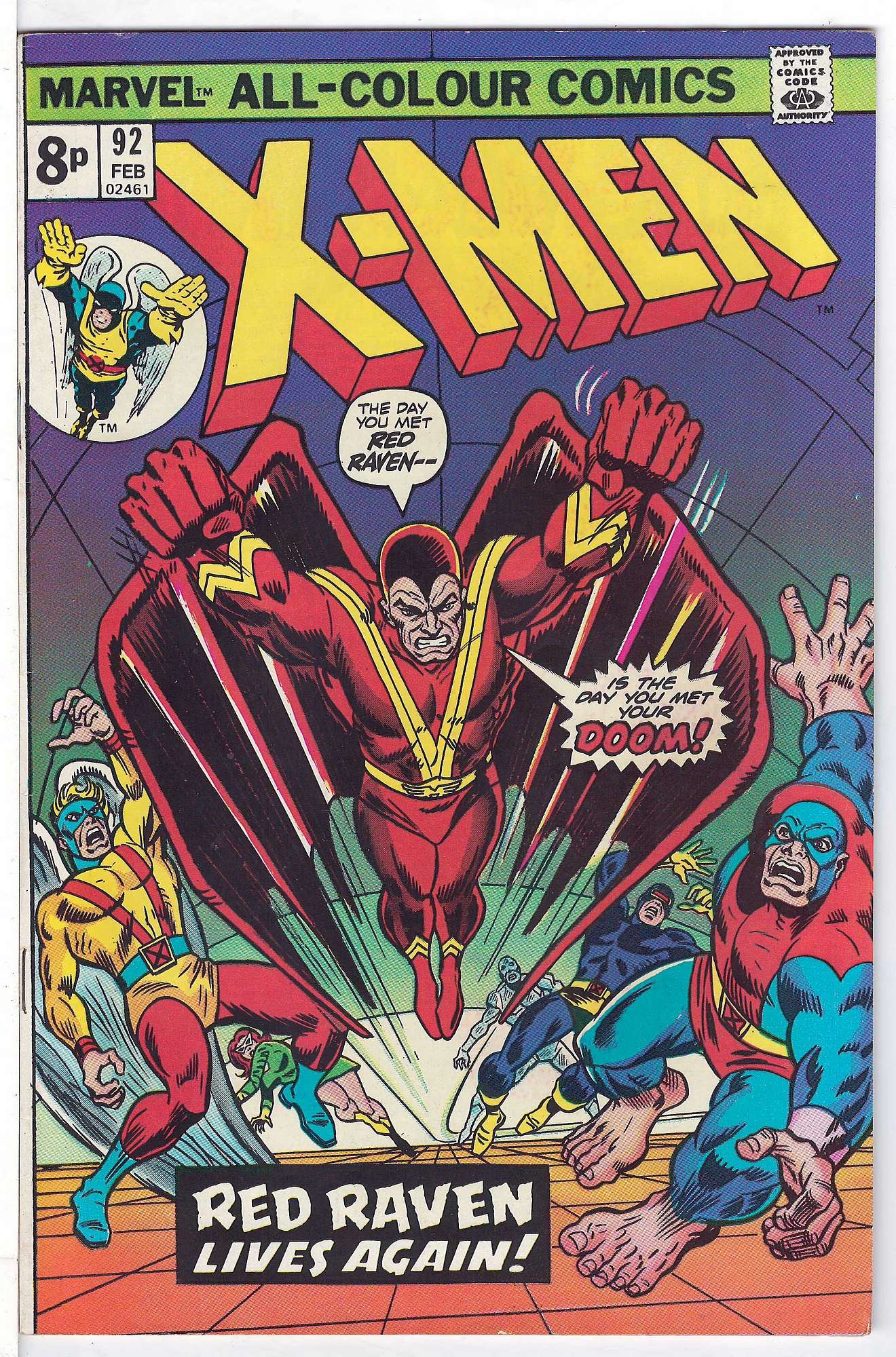 ACTUAL SCAN OF COMIC!<br> Cover of Uncanny X-Men (Vol 1) #92. One of 250,000 Vintage American Comics on sale from Krypton!
