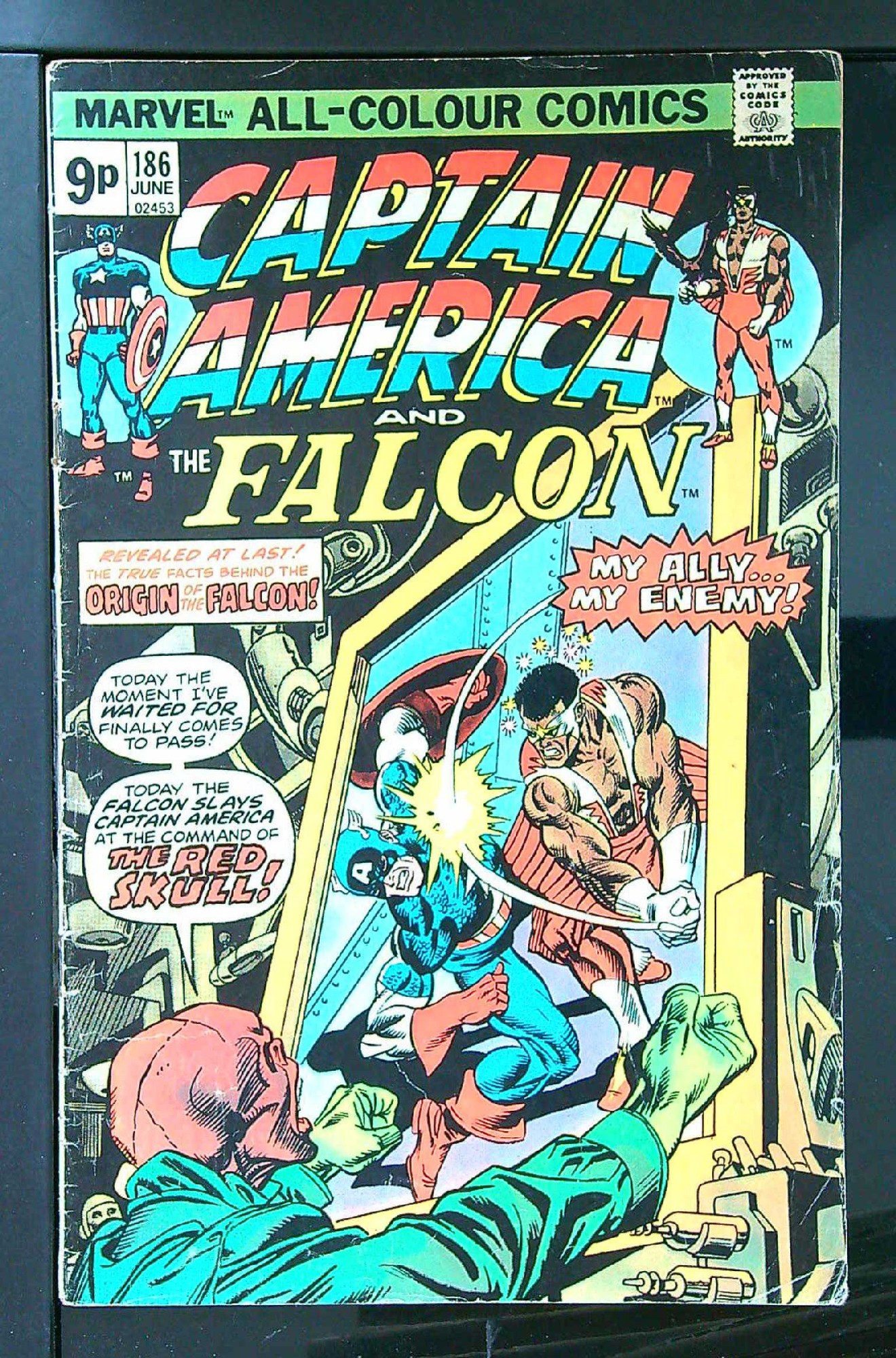 Cover of Captain America (Vol 1) #186. One of 250,000 Vintage American Comics on sale from Krypton!