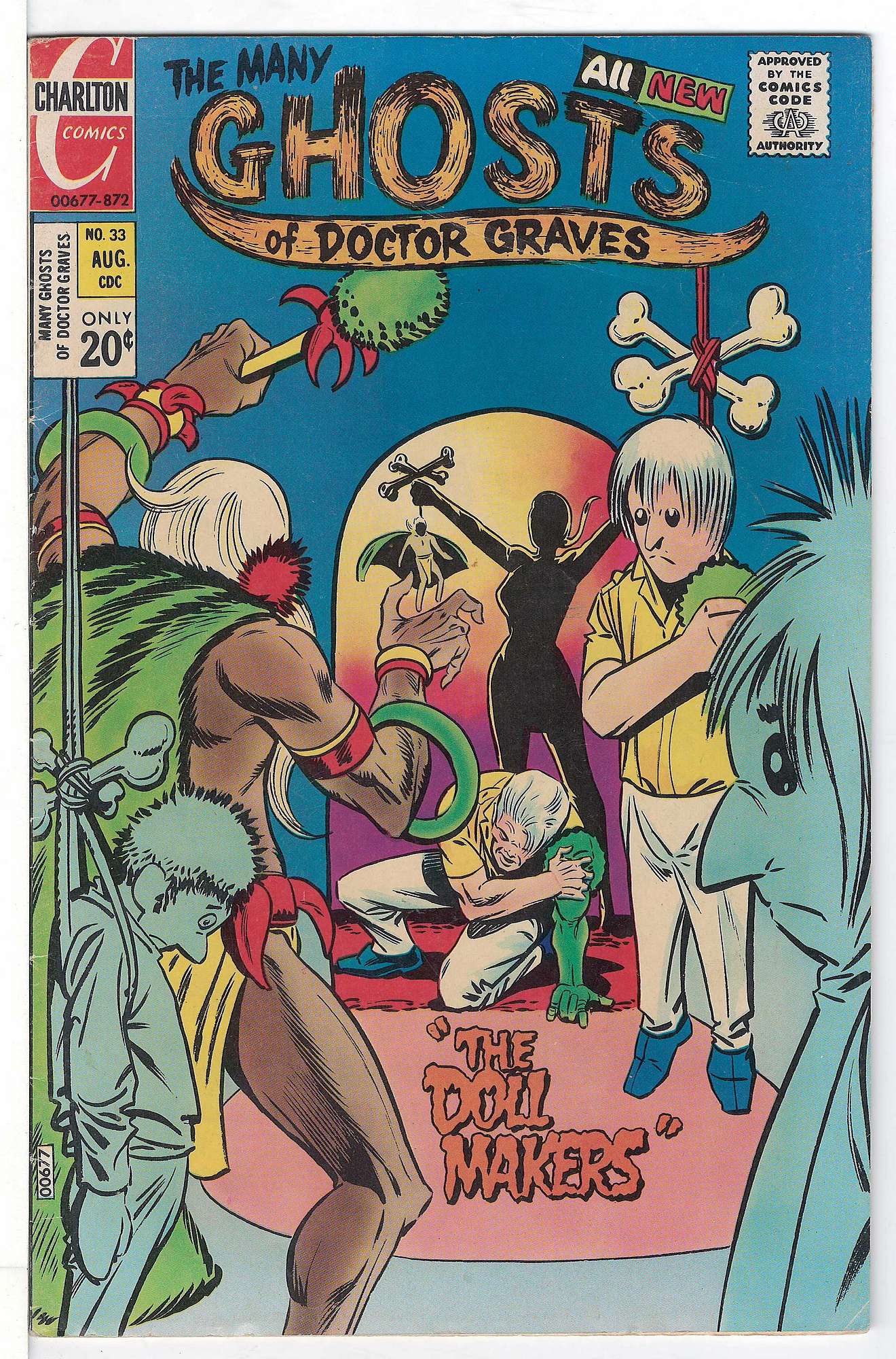 Ditko Art<br>ACTUAL SCAN OF COMIC!<br> Cover of Many Ghosts of Doctor Graves #33. One of 250,000 Vintage American Comics on sale from Krypton!