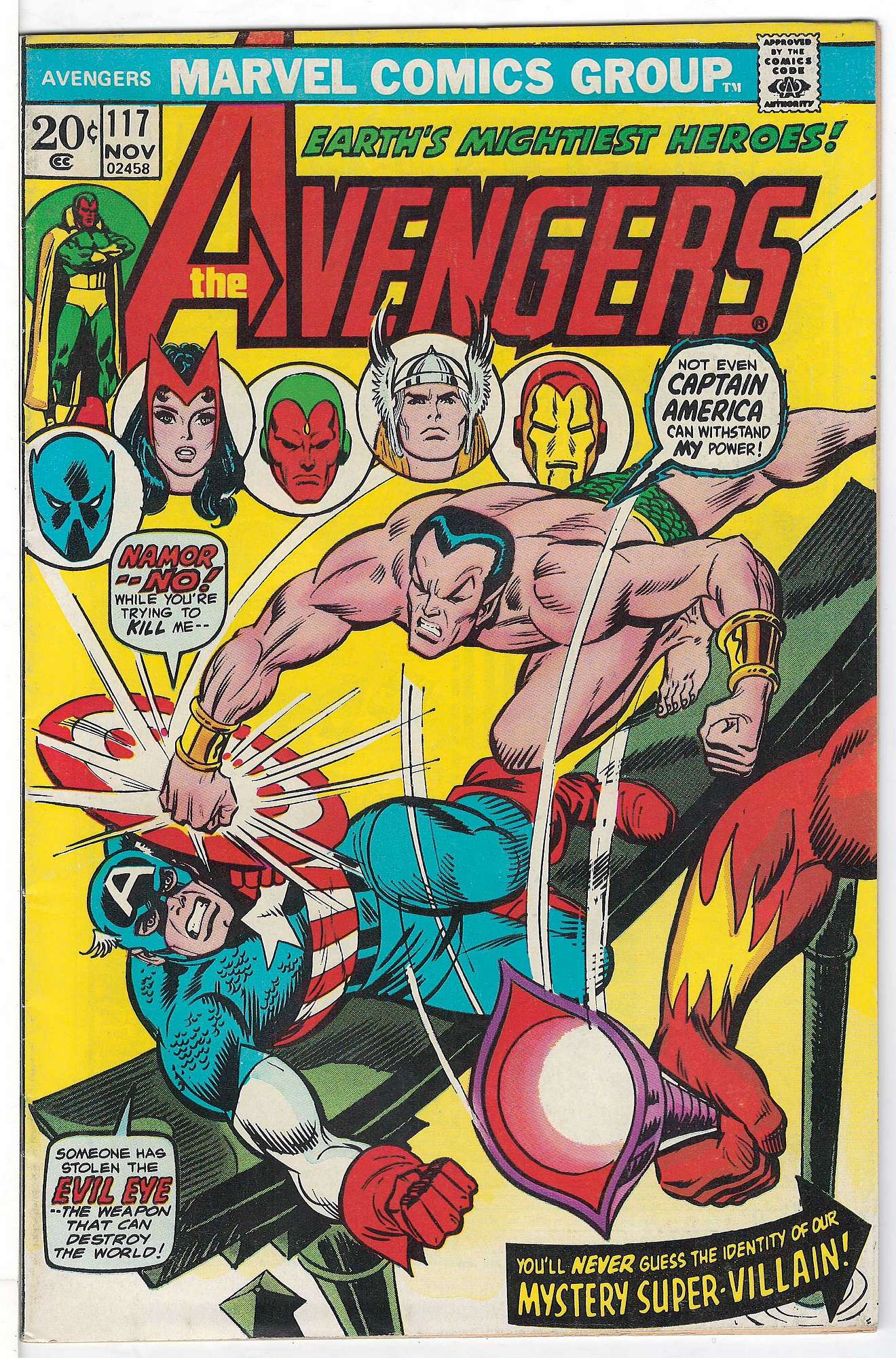 ACTUAL SCAN OF COMIC!<br> Cover of Avengers (Vol 1) #117. One of 250,000 Vintage American Comics on sale from Krypton!