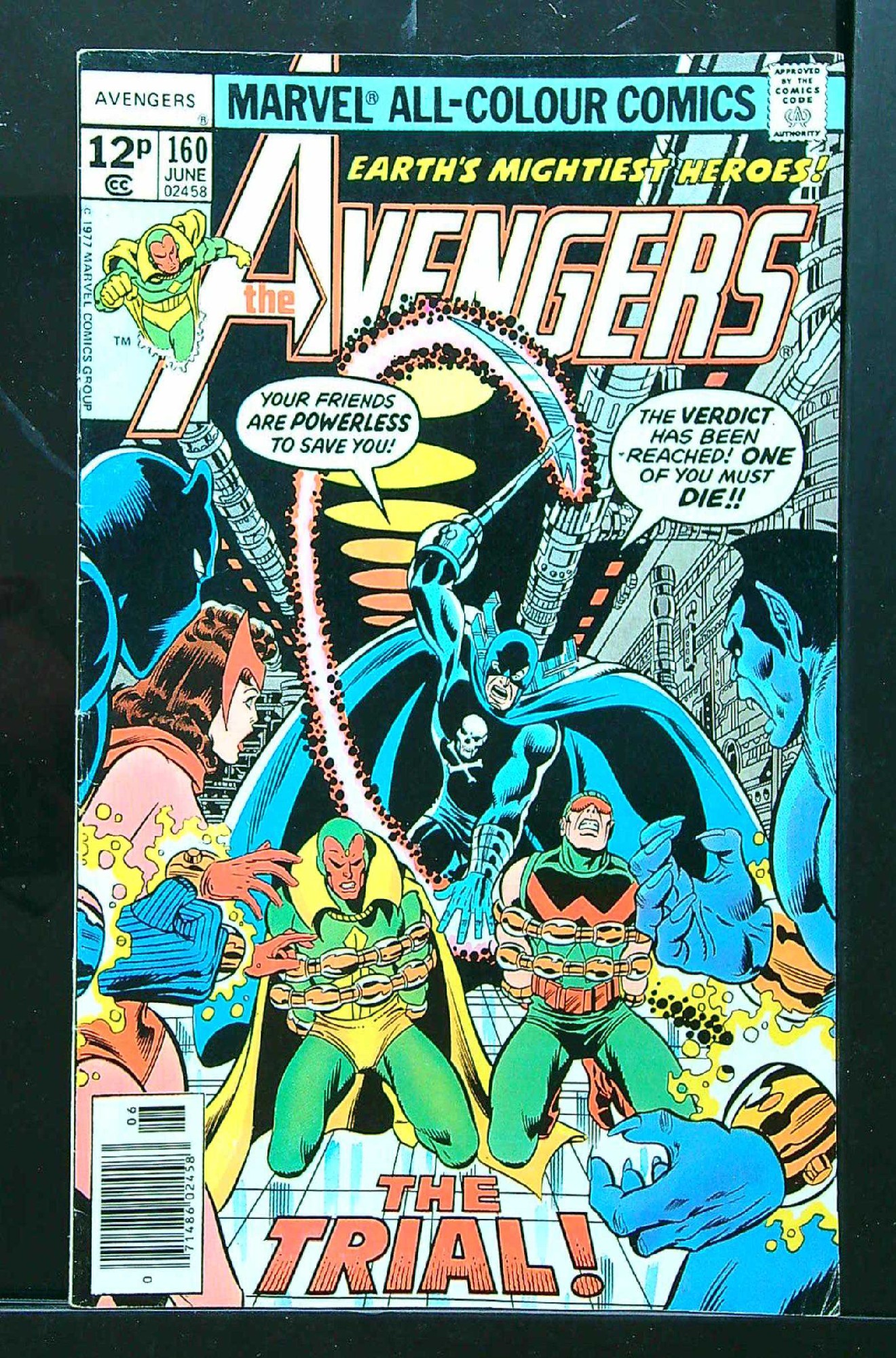 Cover of Avengers (Vol 1) #160. One of 250,000 Vintage American Comics on sale from Krypton!