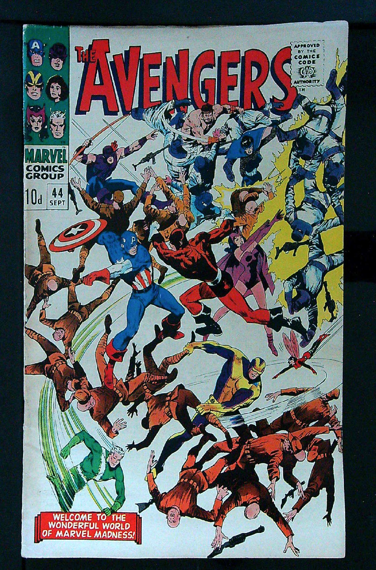 Cover of Avengers (Vol 1) #44. One of 250,000 Vintage American Comics on sale from Krypton!