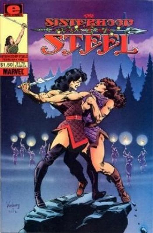 Cover of Sisterhood of Steel (1984 Ltd) #2. One of 250,000 Vintage American Comics on sale from Krypton!